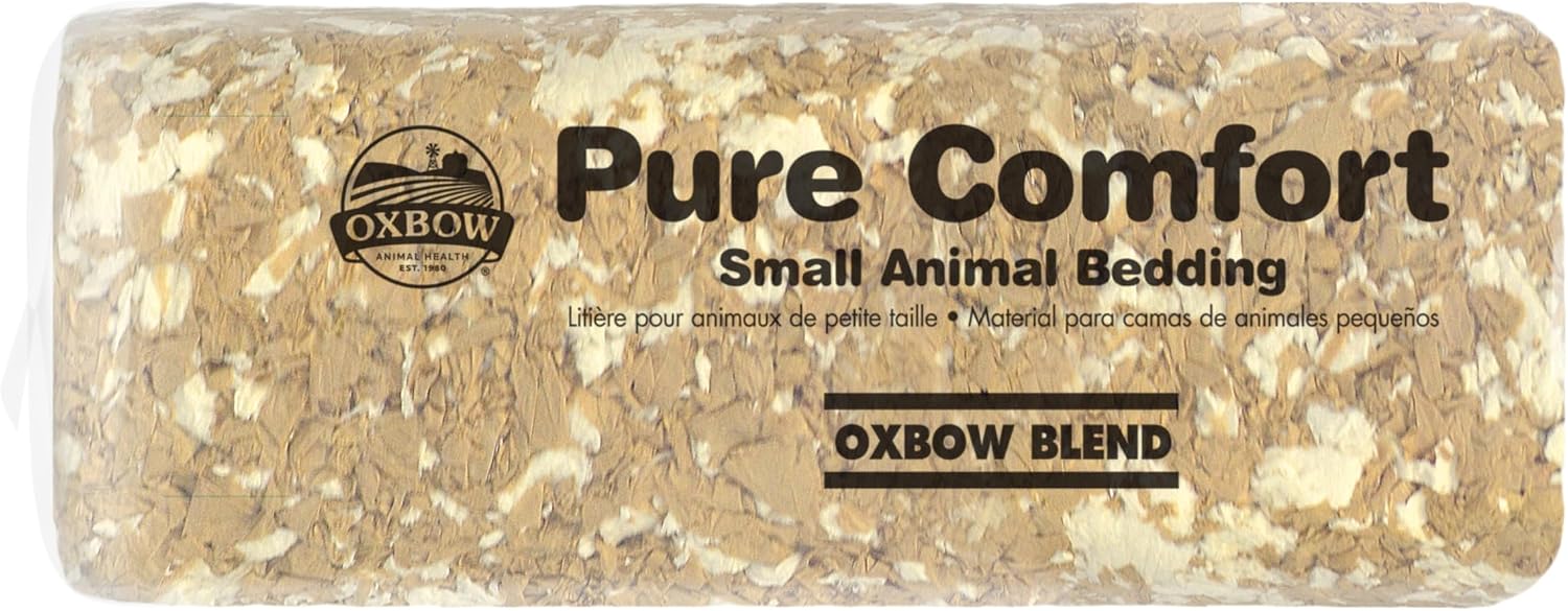Oxbow Small Animal Bedding, Hamster, Guinea Pig, Rabbit, White, USA, 36 L | Pure Comfort, Hamster Bedding, Guinea Pig Bedding, Low Dust, Virgin Paper, Litter Box, Bunny, Rats, Gerbils, Chinchillas