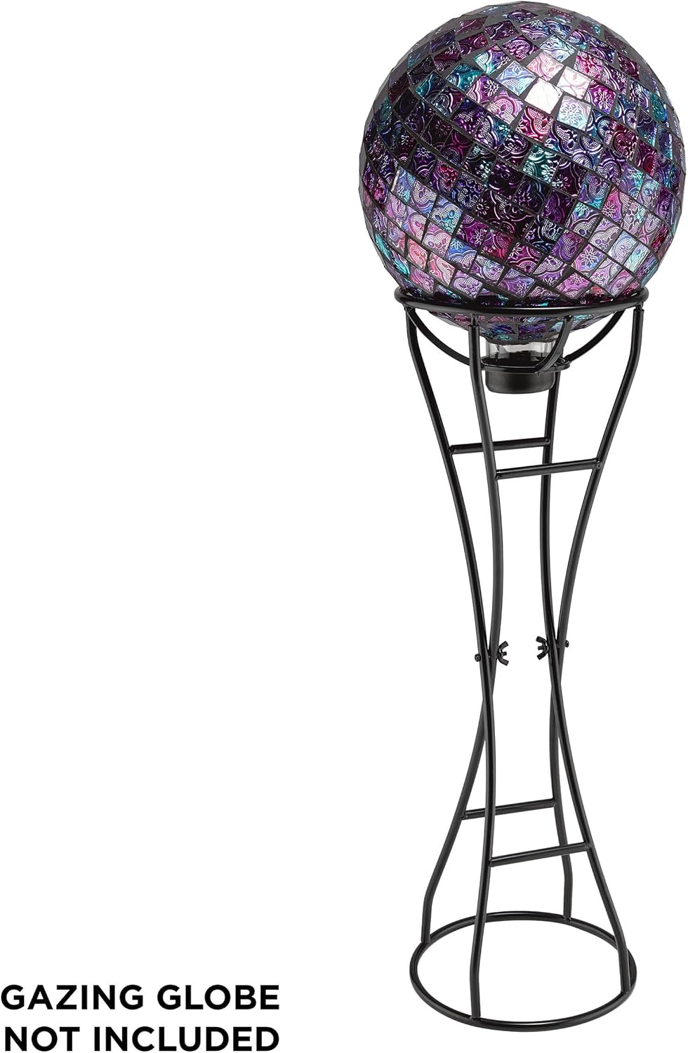 Alpine Corporation 12" Tall Indoor/Outdoor Roman Column Gazing Globe Display Stand