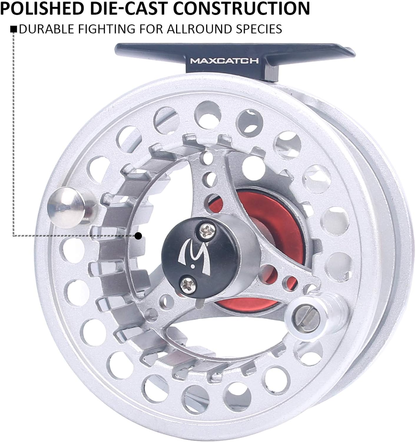 M MAXIMUMCATCH Maxcatch ECO Large Arbor Fly Fishing Reel (3/4wt 5/6wt 7/8wt) and Pre-Loaded Fly Reel with Line Combo