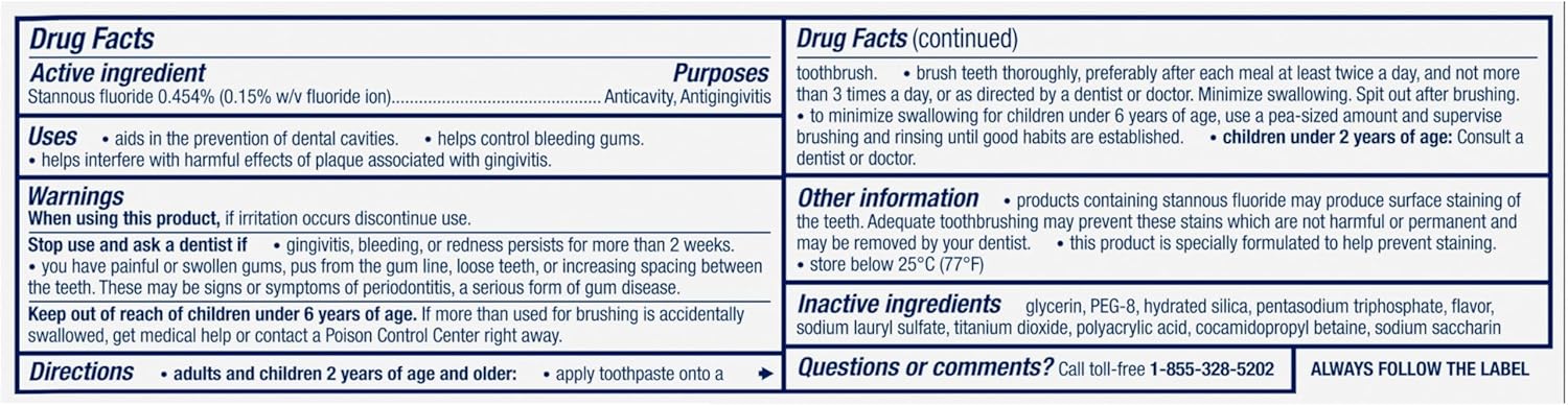 Parodontax Toothpaste for Bleeding Gums, Gingivitis Treatment and Cavity Prevention, Clean mint - 3.4 Ounces