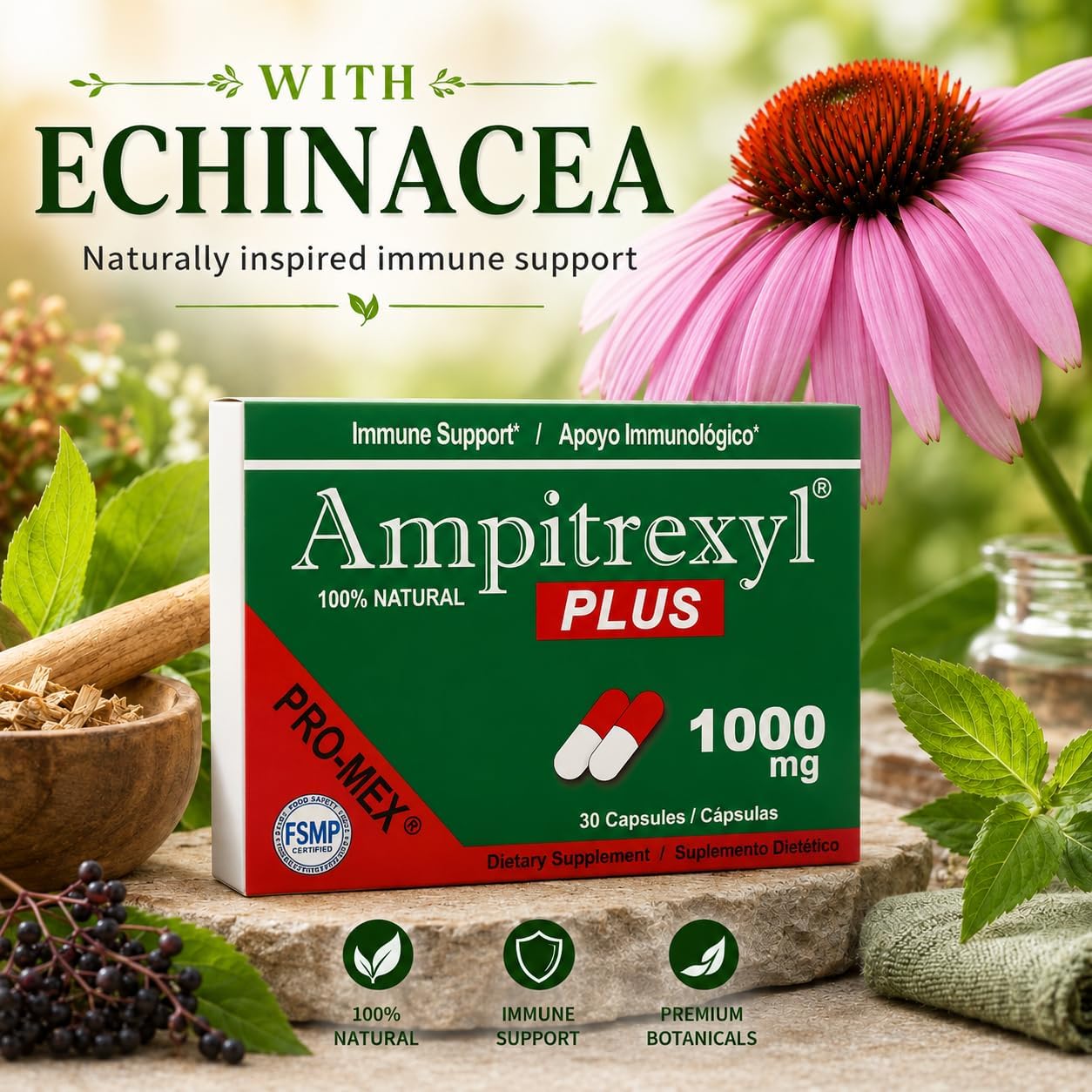 Ampitrexyl Plus Antioxidant Capsules, 1000 mg, 30 Count