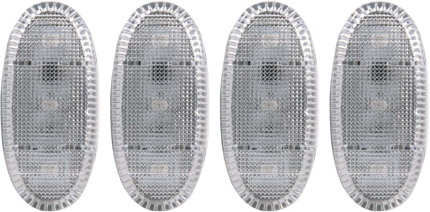 AnzoUSA 861108 Red/Clear/Amber LED Fender Light for Ford Super Duty Truck