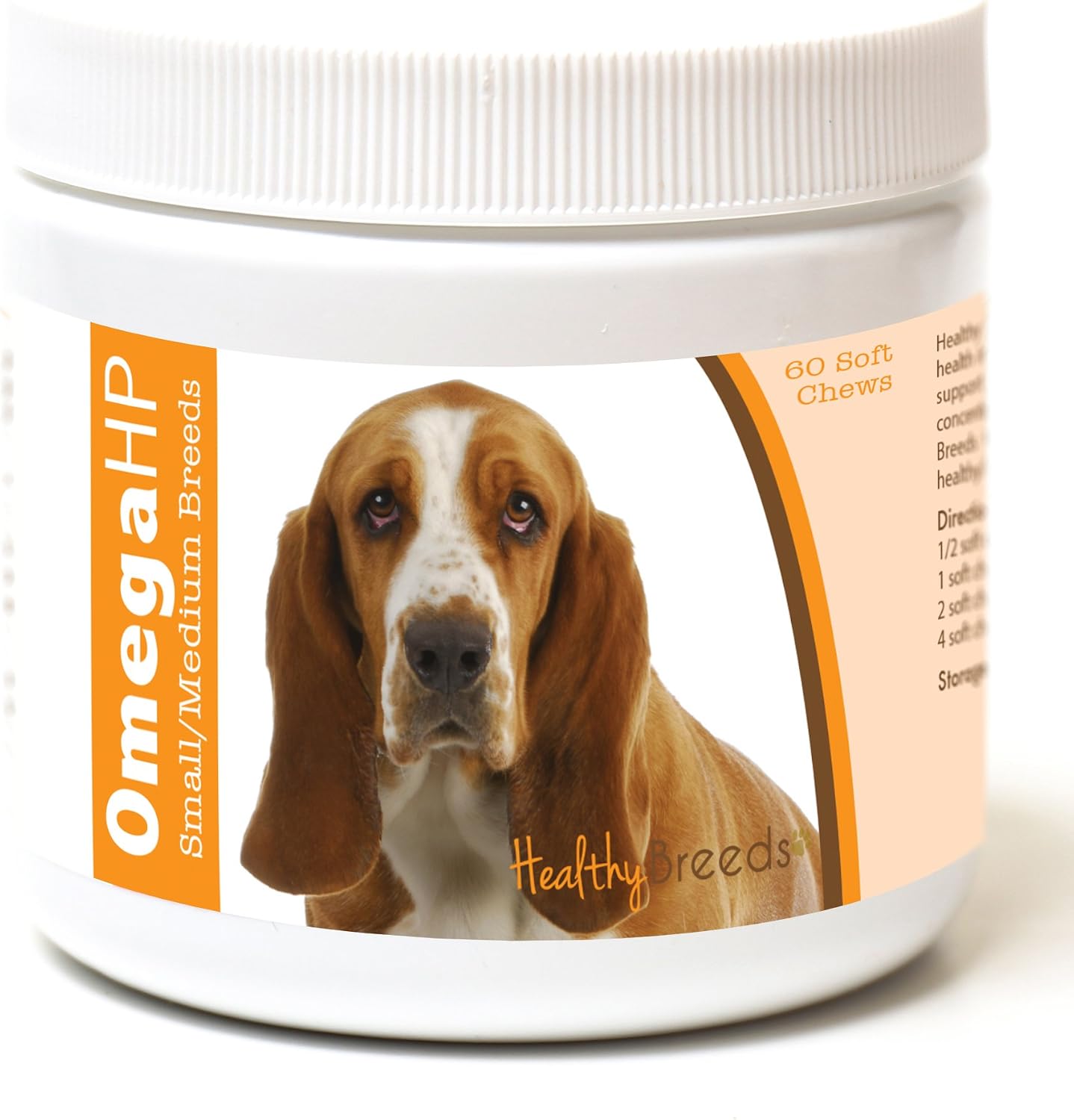 Healthy Breeds Siberian Husky Omega HP Fatty Acid Skin and Coat Support Soft Chews 60 Count