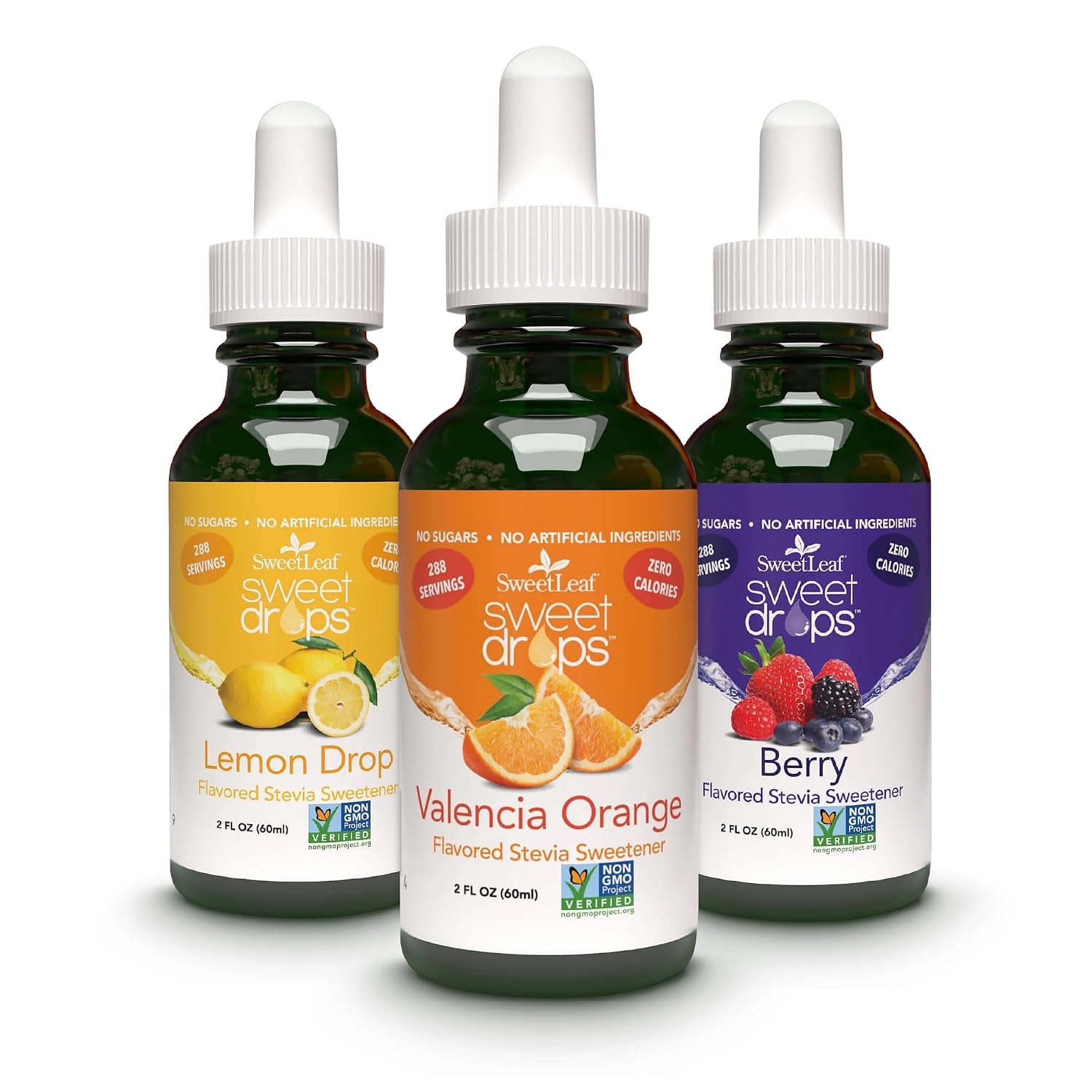 SweetLeaf Stevia Drops Liquid Sweetener, Lemon Drop - 2 Fl Oz, Pack of 1 | Sweet Drops, Organic Stevia Leaf Extract, Zero Calorie, No Erythritol, Sugar Substitute, With Dropper