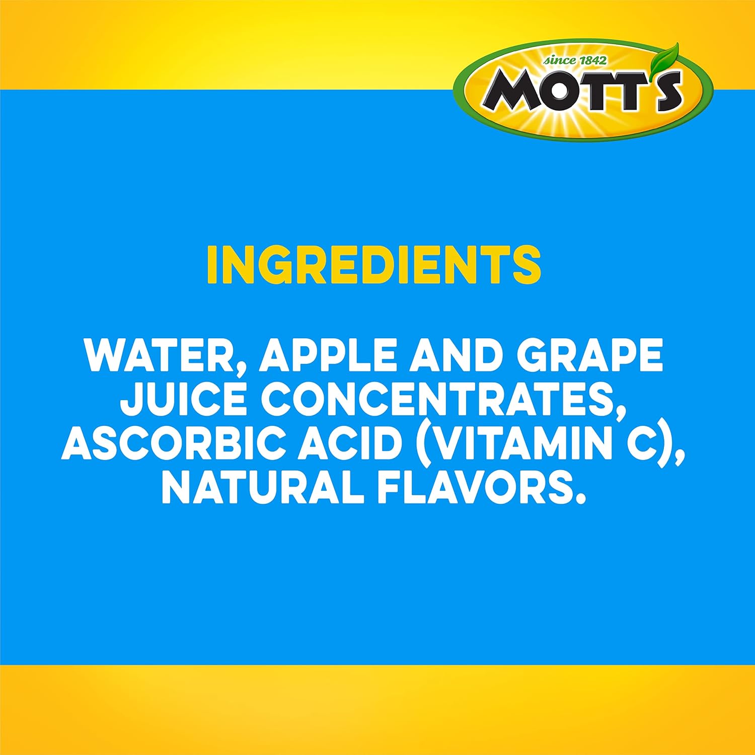 Mott's 100% Original Apple Juice, 6.75 Fl Oz Boxes, 32 Count (4 Packs Of 8), 2 Servings Of Fruit, 100% Fruit Juice, Gluten-free, Caffeine-free, Kosher, Contains No Artificial Colors Or Sweeteners