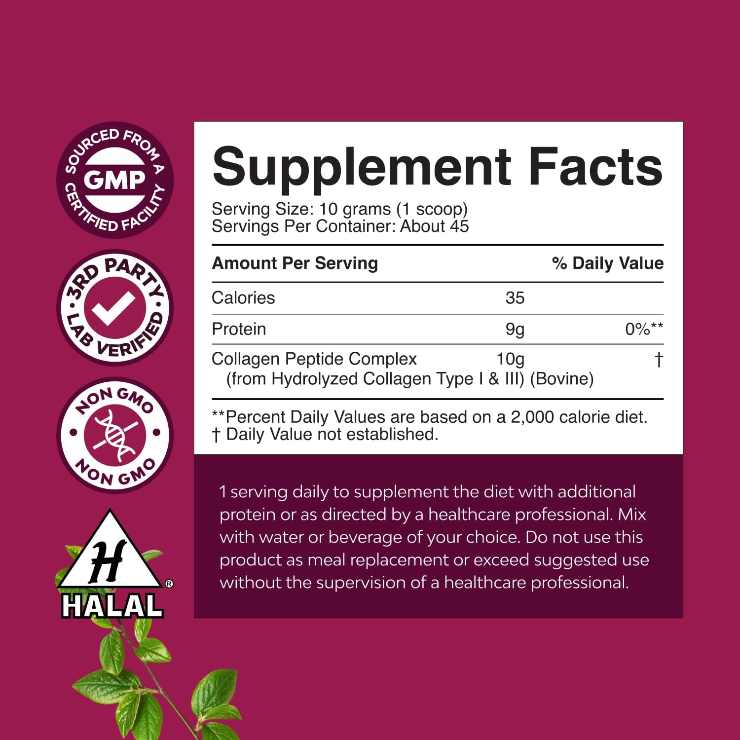 Advanced Multi Collagen Complex - Ageless Multi Collagen Peptides Supplements with Type 1 2 3 5 & X & Biotin for Hair