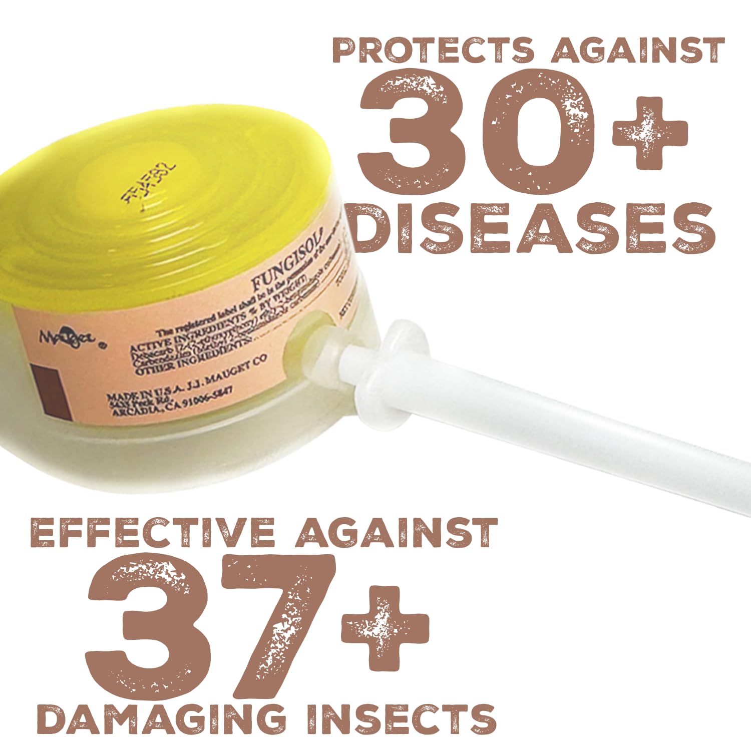 Mauget Fungisol 4ml, Tree Injector, Fungicide, Containing Debacarb 1.7%