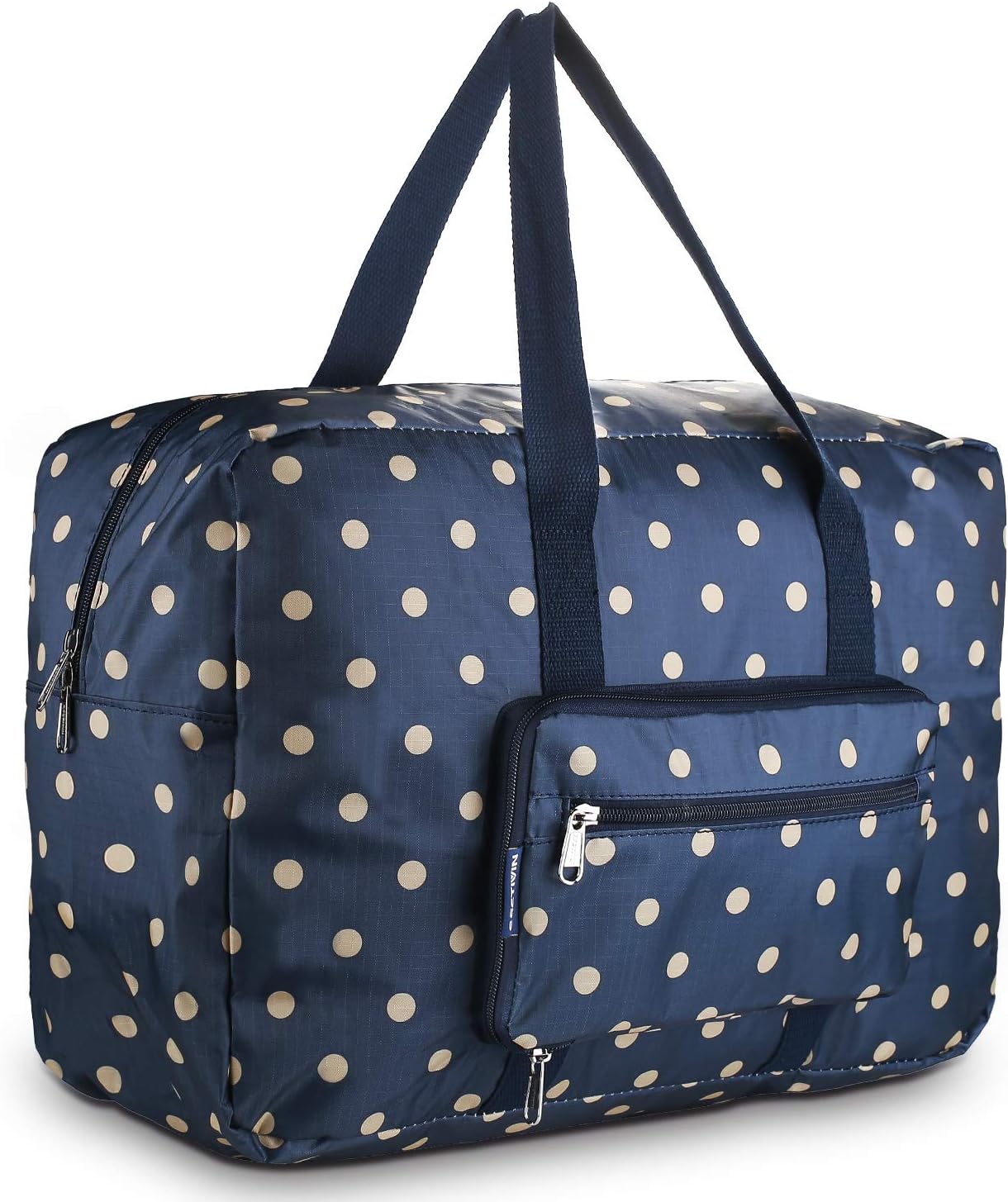 Travel Foldable Waterproof Duffel Bag - Lightweight Carry on Luggage Tote Duffel Bag(Black Floral)
