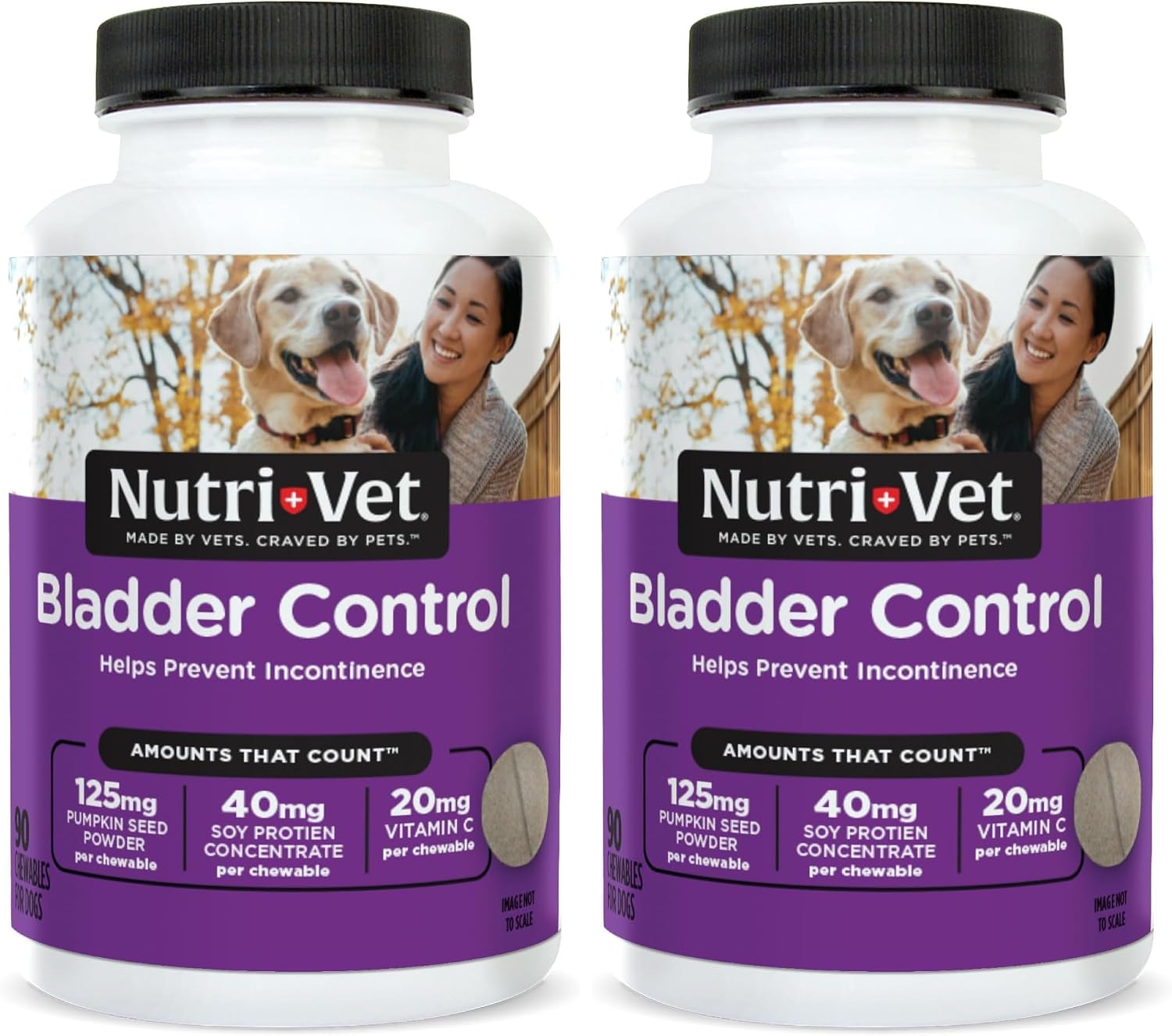 Nutri-Vet Bladder Control for Dogs, Dog Urinary Health Support, 90 Tablets | Dog Cranberry Supplement, Urinary Tract Support, Immune Support, Dog Bladder Health, Tablet Formula, Daily Wellness