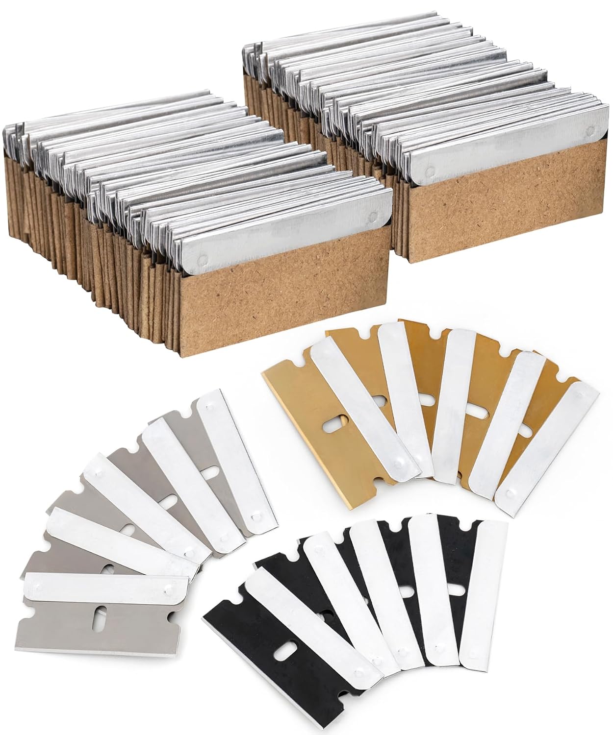 Bates- Razor Blades, 50 pcs, Carbon Steel Flat Scraper Blades