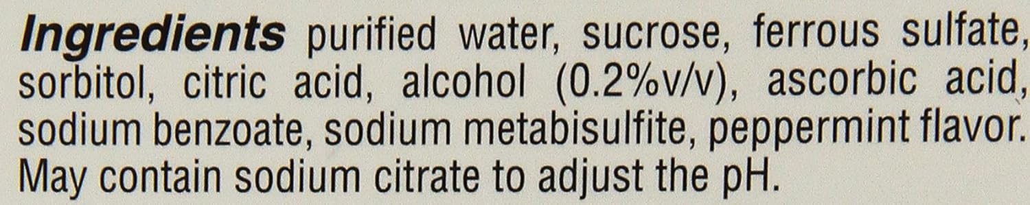 Ferrous Sulfate Iron 15mg/ml Supplement Drops 50ml Bottle -Pack of 3-
