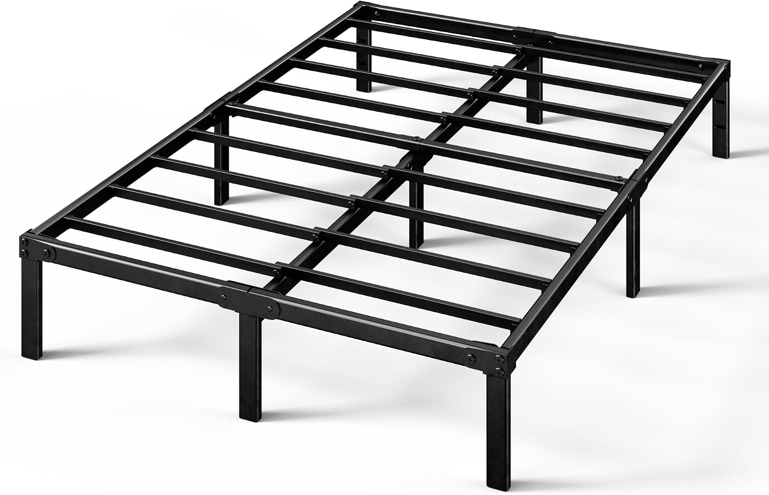 ZINUS Van 16 Inch Metal Platform Bed Frame / Steel Slat Support / No Box Spring Needed / Easy Assembly, Full