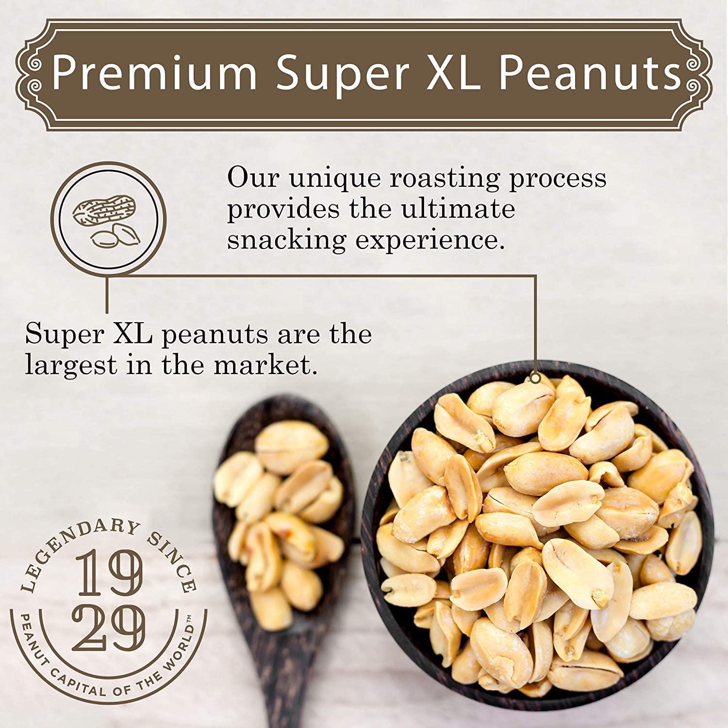 Virginia Diner Old Bay Seasoned Gourmet Virginia Peanuts - All Natural Virginia Peanuts Non-GMO