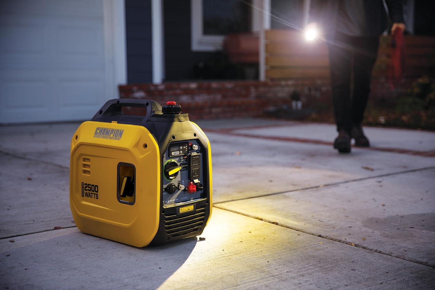 Champion Power Equipment 2500-Watt Ultralight Portable Inverter Generator with Quiet Technology and Free 3-Year Warranty | 39.7 lb, 53 dBA quiet