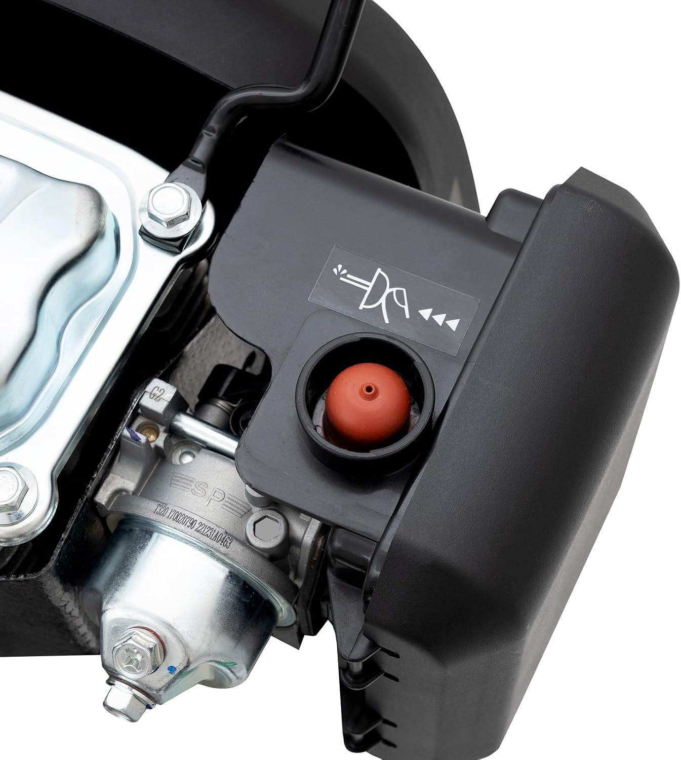 Outboard Boat Motor Air Cooled Gas Outboard Engine 360° Steering Pull Start Saltwater Outboard Boat Motor Fishing Boat Engine
