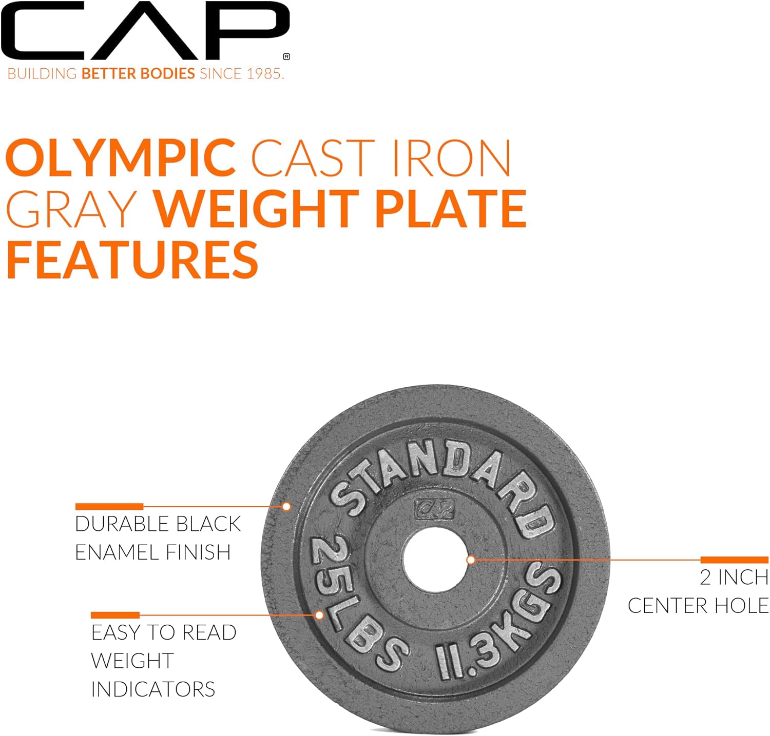 CAP Barbell 2-Inch Olympic Weight Plate | Multiple Options