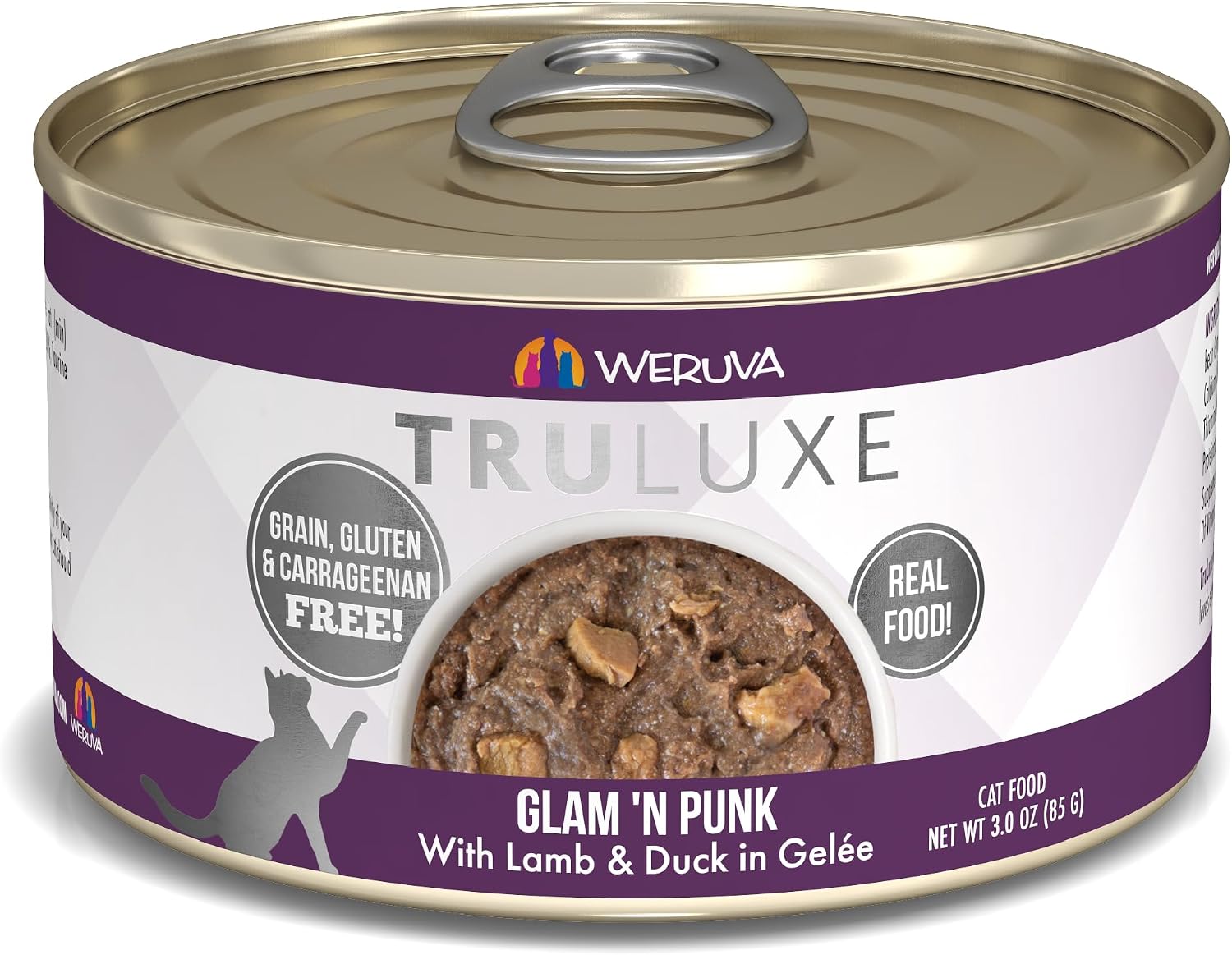 Weruva TruLuxe Cat Food, Peking Ducken with Chicken Breast & Duck Breast in Gravy, 3oz Can (Pack of 24)