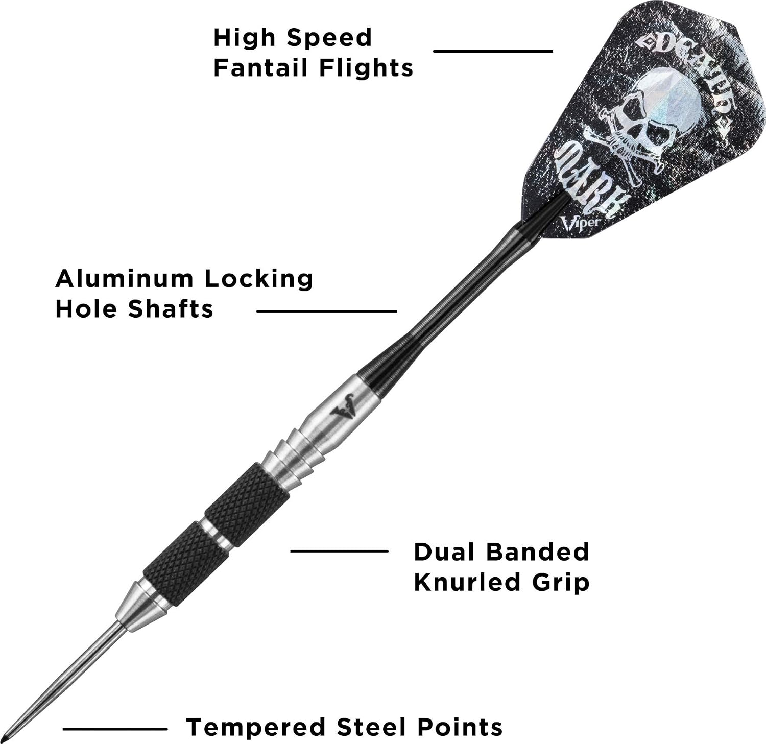 Viper Desperado 80% Tungsten Steel Tip Darts Death Mark 24 Grams