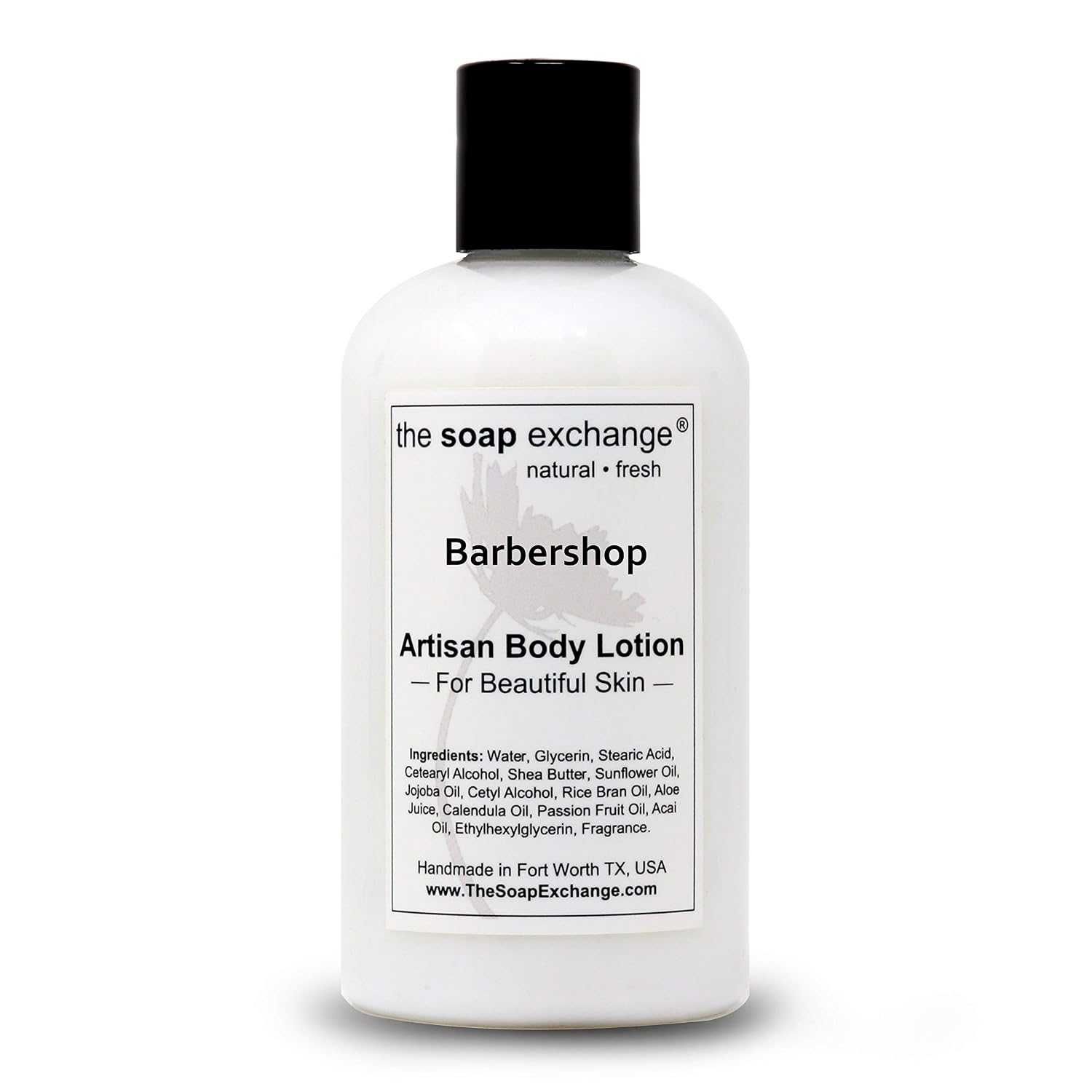 The Soap Exchange Body Lotion - Strawberries & Champagne Scent - Hand Crafted 8 fl oz / 240 ml Natural Artisan Skin Care for Hand, Face, & Body, Moisturize, Hydrate, & Protect. Made in the USA.