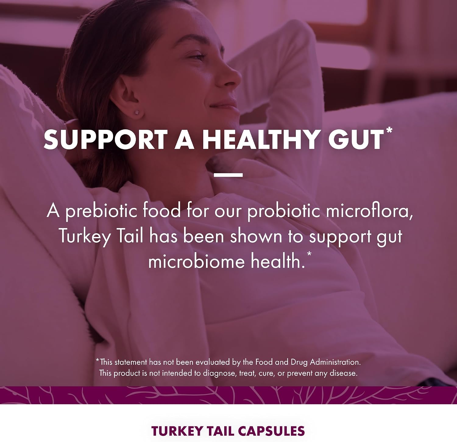 Host Defense Turkey Tail Capsules - Digestive Health & Immune Response Support Supplement - Mushroom Supplement for Gastrointestinal & Gut Microbiome Support - 120 Capsules