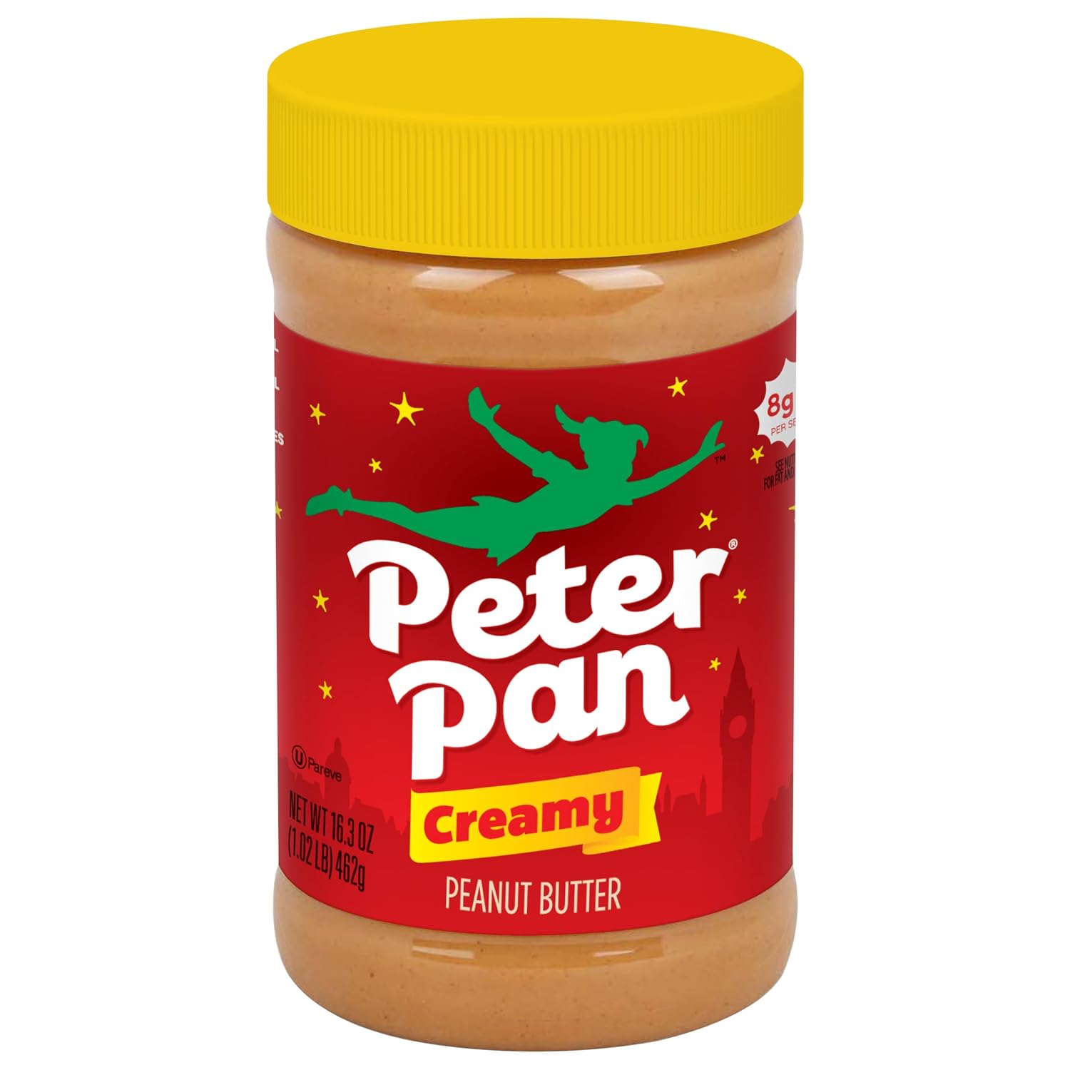 Peter Pan Creamy Peanut Butter, Made with Roasted Peanuts, Great for Peanut Butter and Jelly Sandwiches and Peanut Butter Snacks, Gluten Free Peanut Butter, 56 OZ Jar