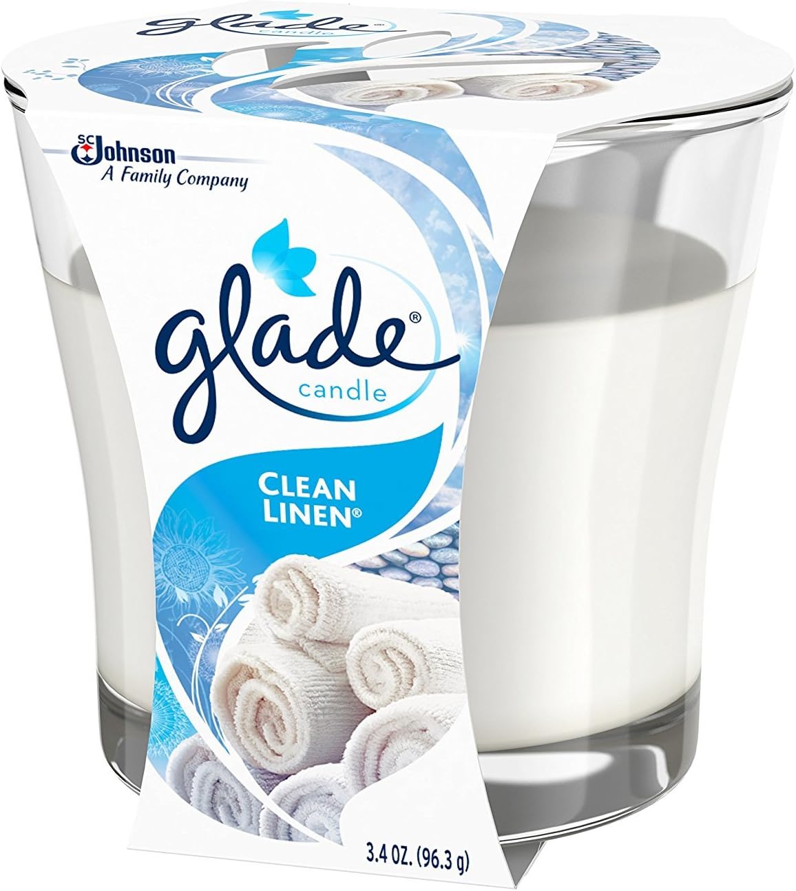 Glade Candle Jar, Air Freshener, Apple Cinnamon, 3.4 Oz