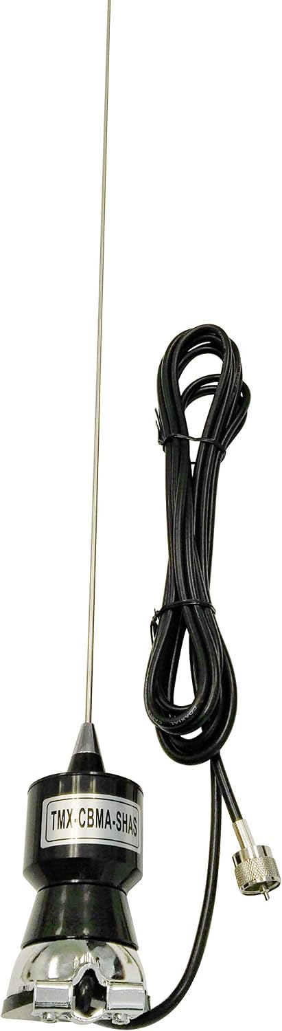 Taurus CB40 200W Trunk Lip Mount Mobile CB Antenna with Coax