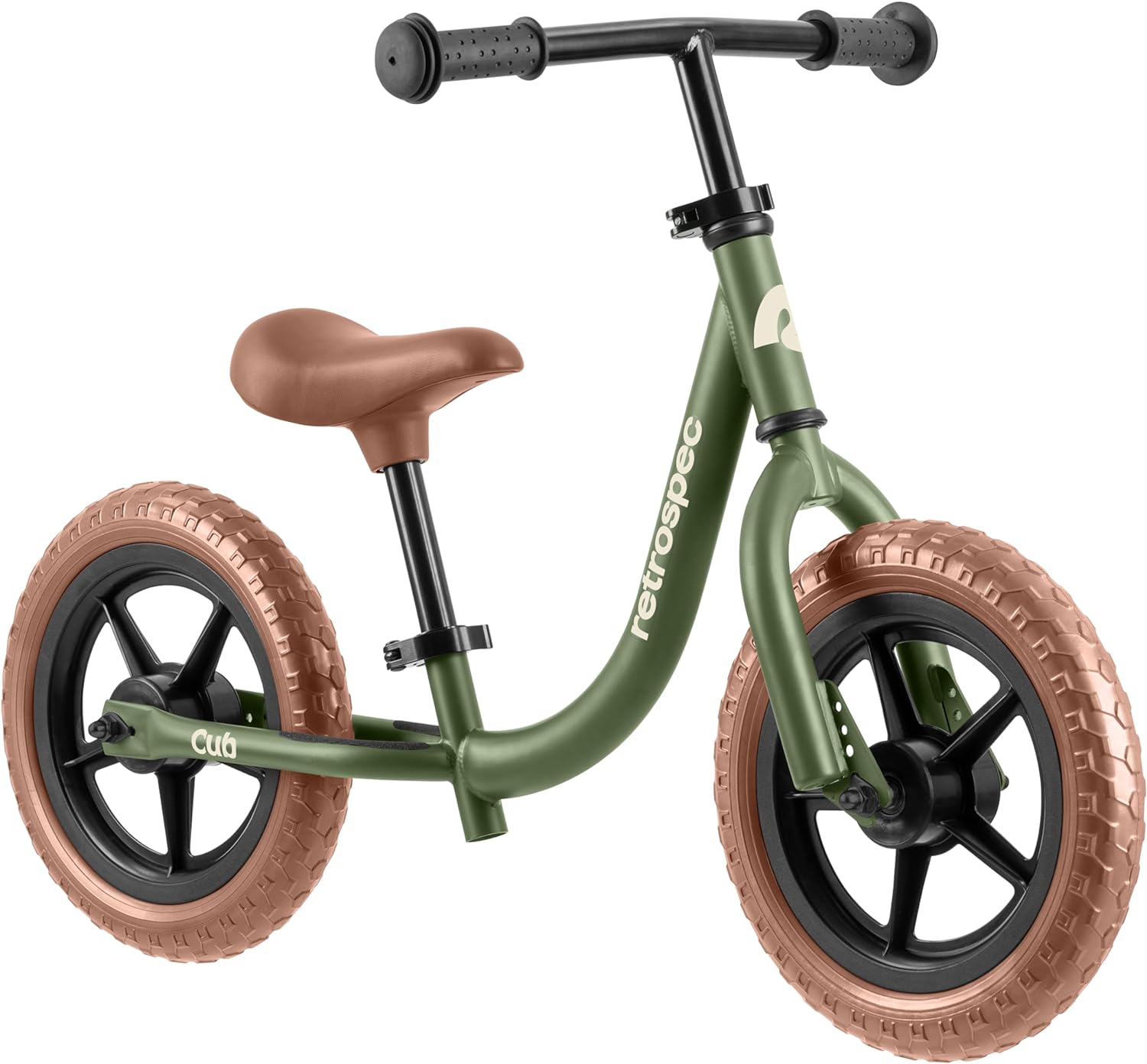 Retrospec Cub Toddler Balance Bike for Ages 18 Months - 3 Years - 12in No-Pedal Beginner Bicycle with Adjustable Seat