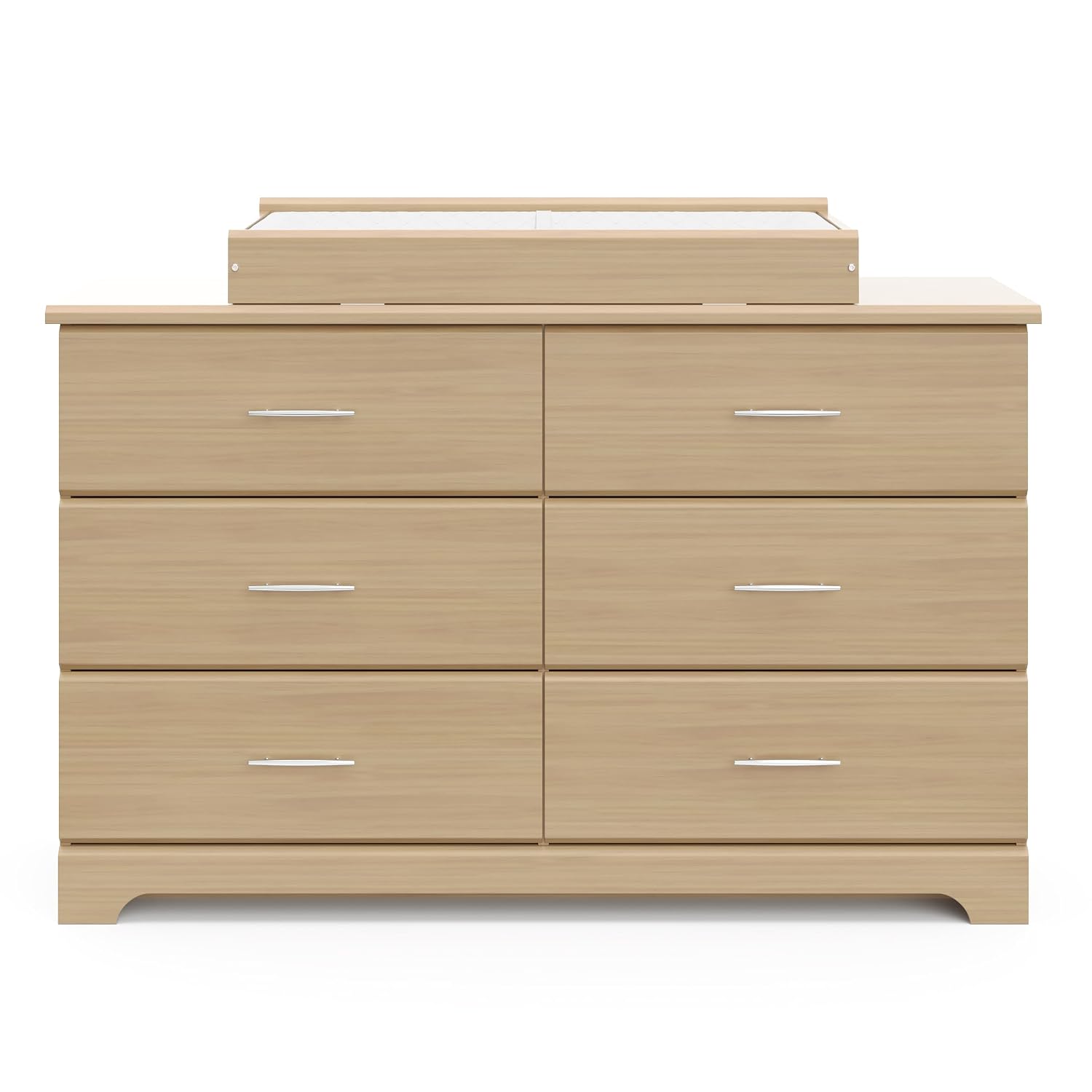 Storkcraft Brookside 2 Drawer Changing Table Dresser, Pebble Gray