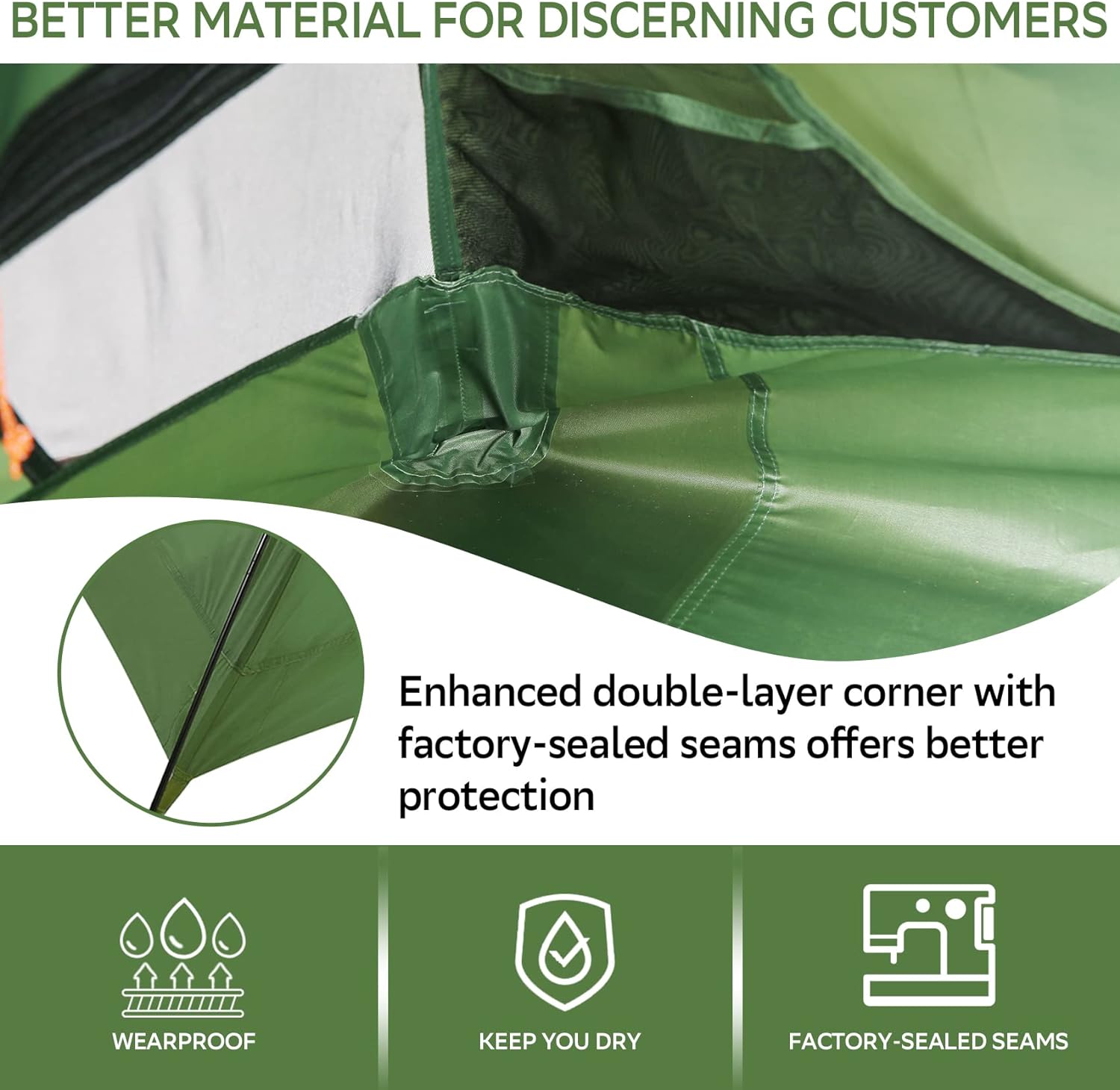 Clostnature 1/2/3/4 Person Lightweight Backpacking Tent, Easy Setup Tent