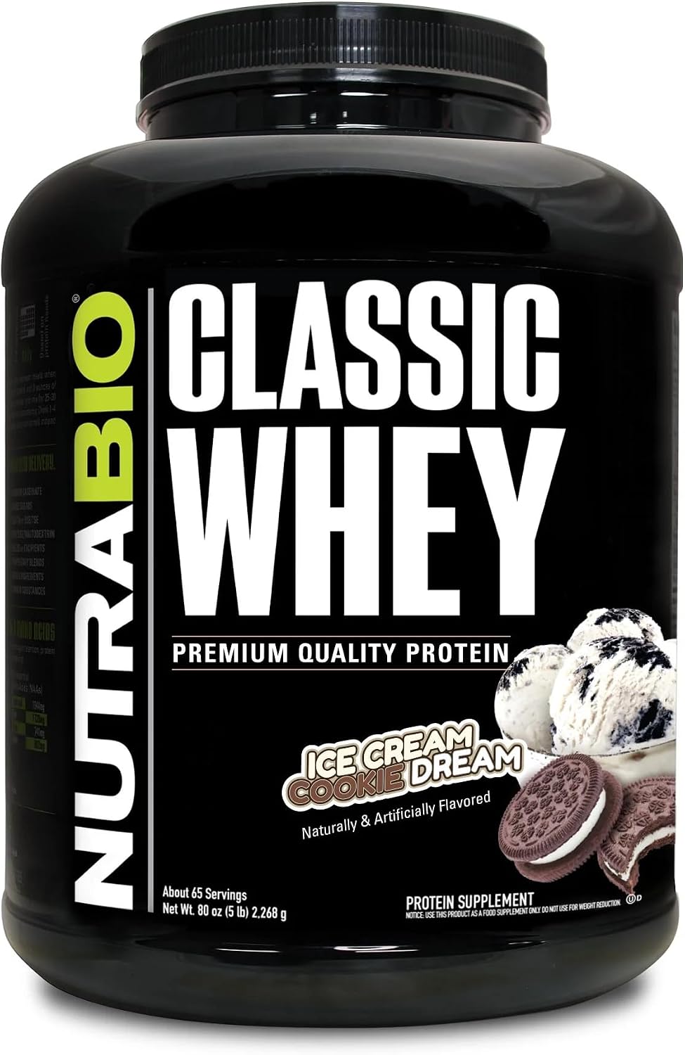 NutraBio Classic Whey Protein Powder- 25G of Protein Per Scoop - No Fillers, Artificial Colors, Preservatives - Chocolate Milkshake, 2 Pounds