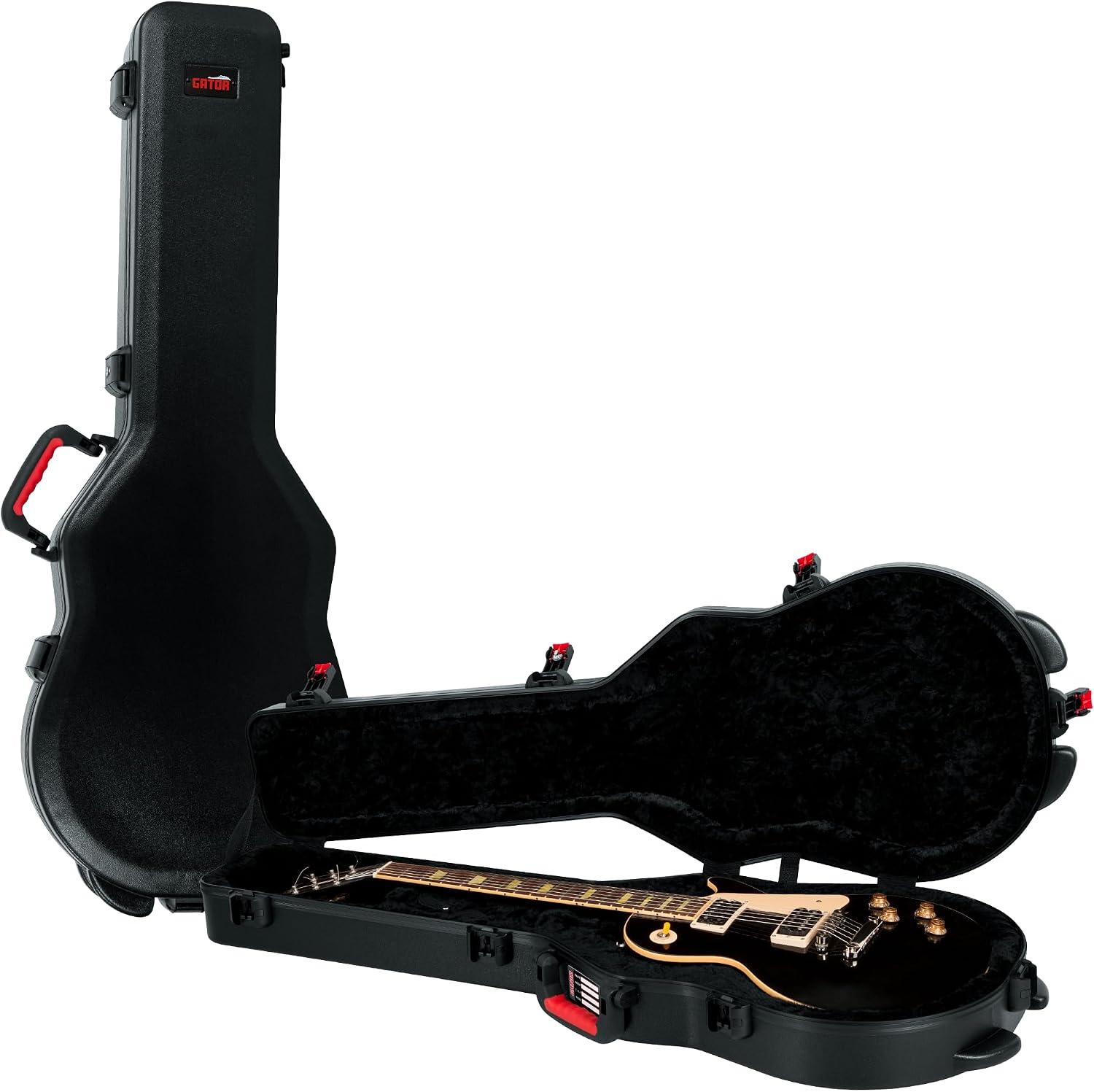 Gator Cases Molded Flight Case For SG Style Double Cut Away Guitars With TSA Approved Locking Latch, (GTSA-GTRSG)