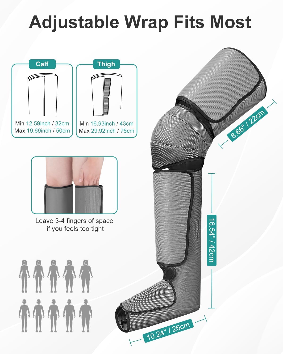 Nekteck Leg Compression Massager for Circulation and Relaxation