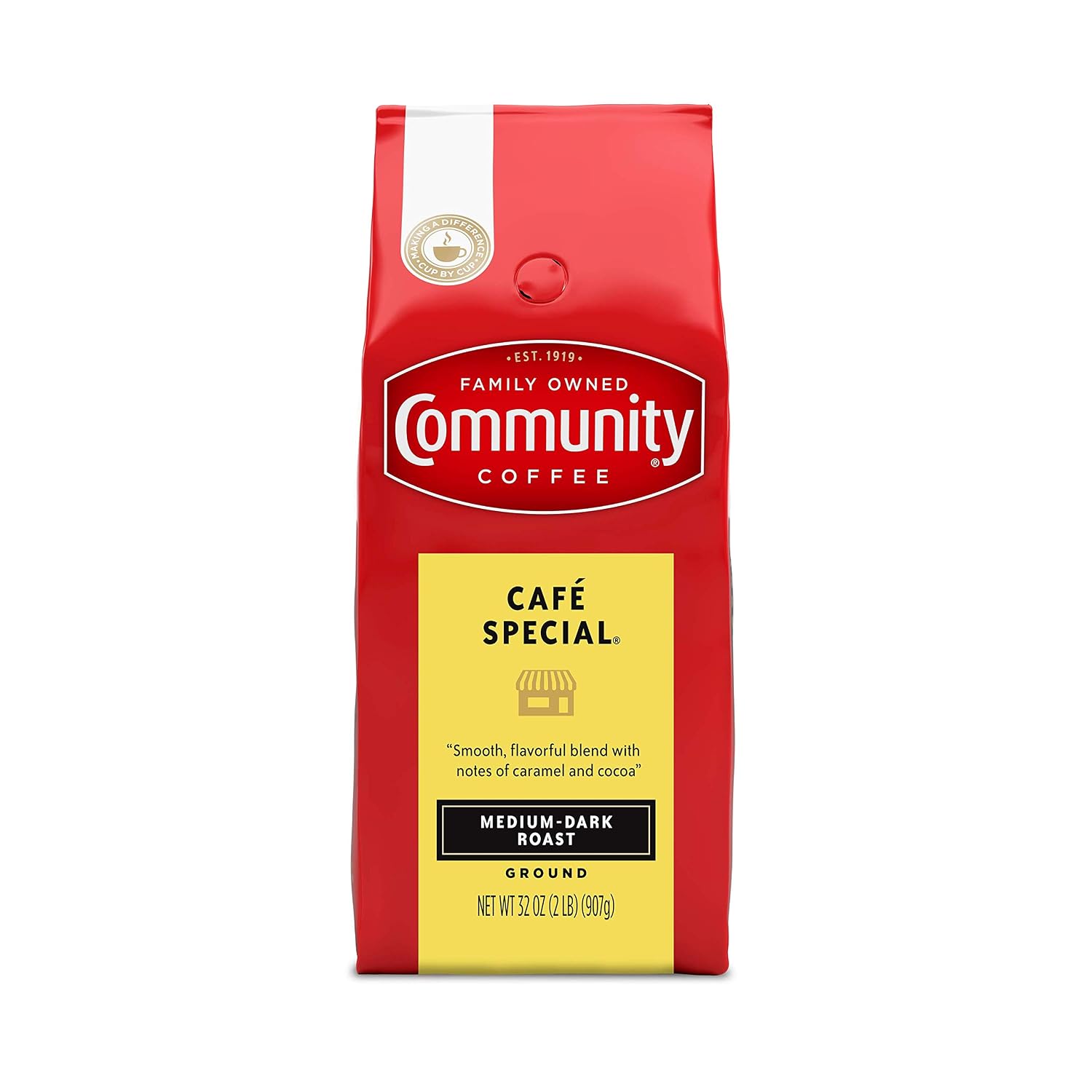 Community Coffee French Roast, Ground Coffee, Extra Dark Roast, 12 Ounce Bag (Pack of 1)