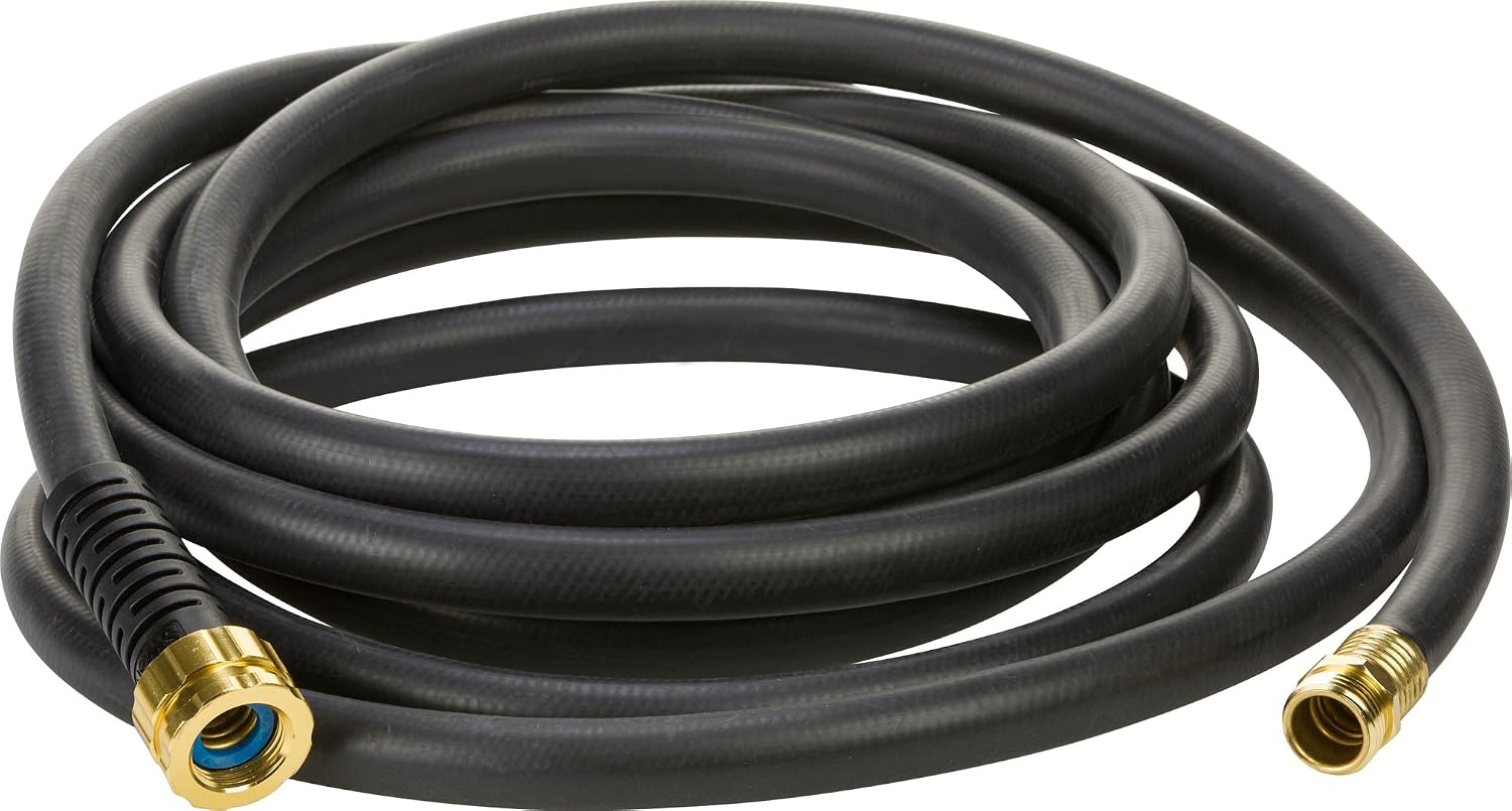 Swan Products CELSGC58050 Element MAXLite Premium Rubber+ Water Hose with Crush Proof Couplings 50' x 5/8", Black