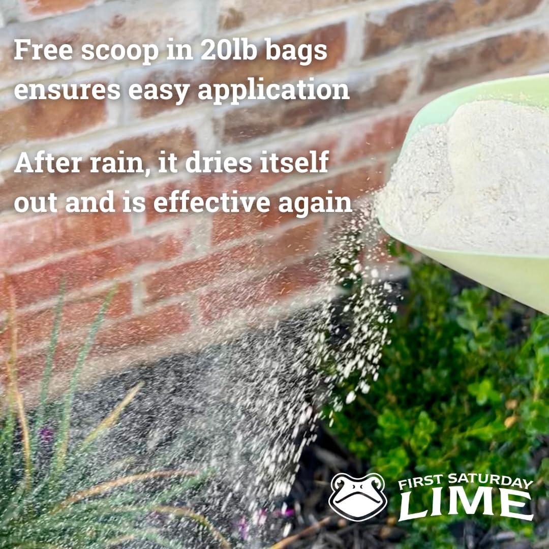 First Saturday Lime Insect Deterrent 20LB | Natural Repellent for Outdoors