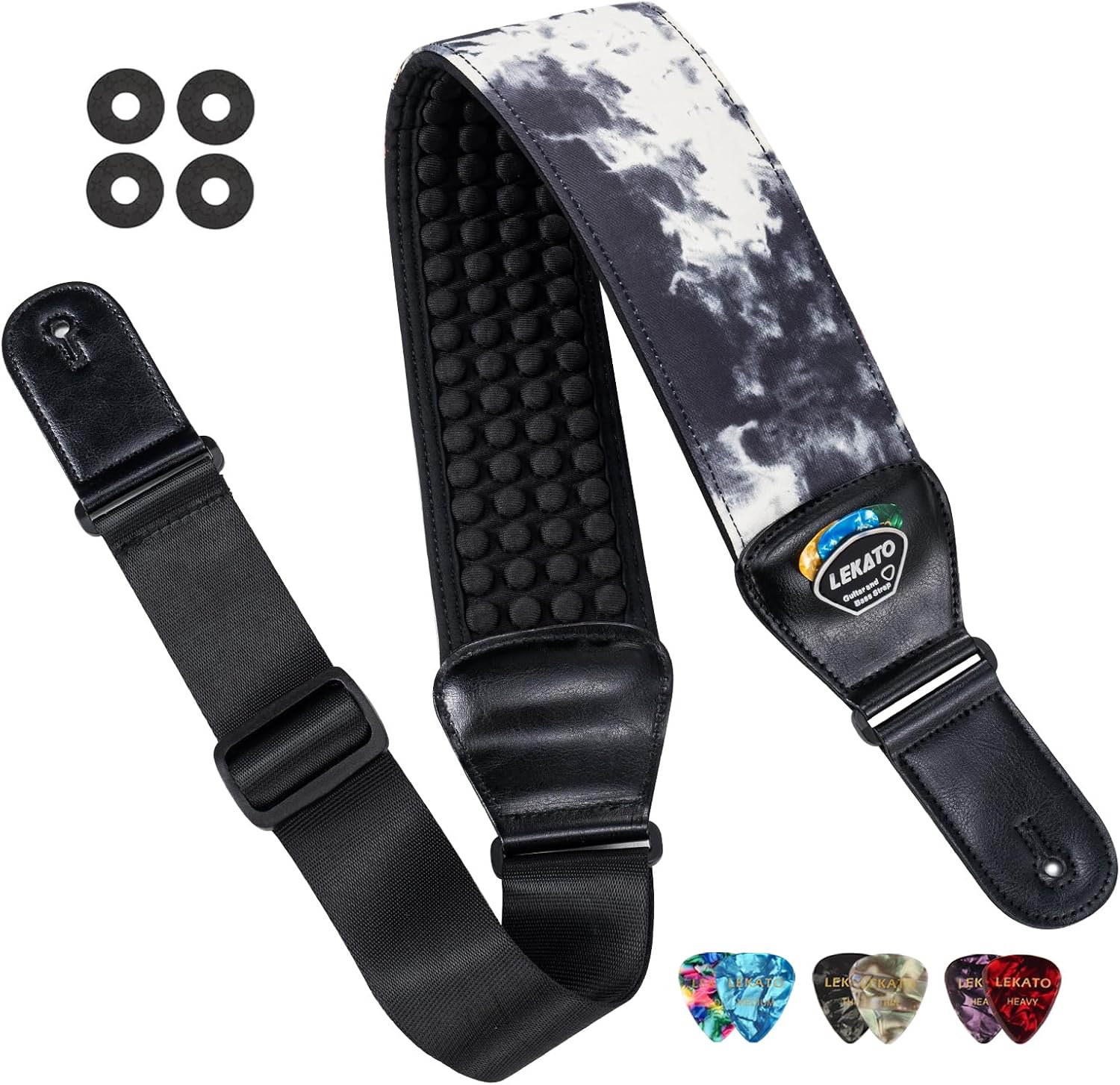 LEKATO Guitar Straps for Electric Guitar Bass