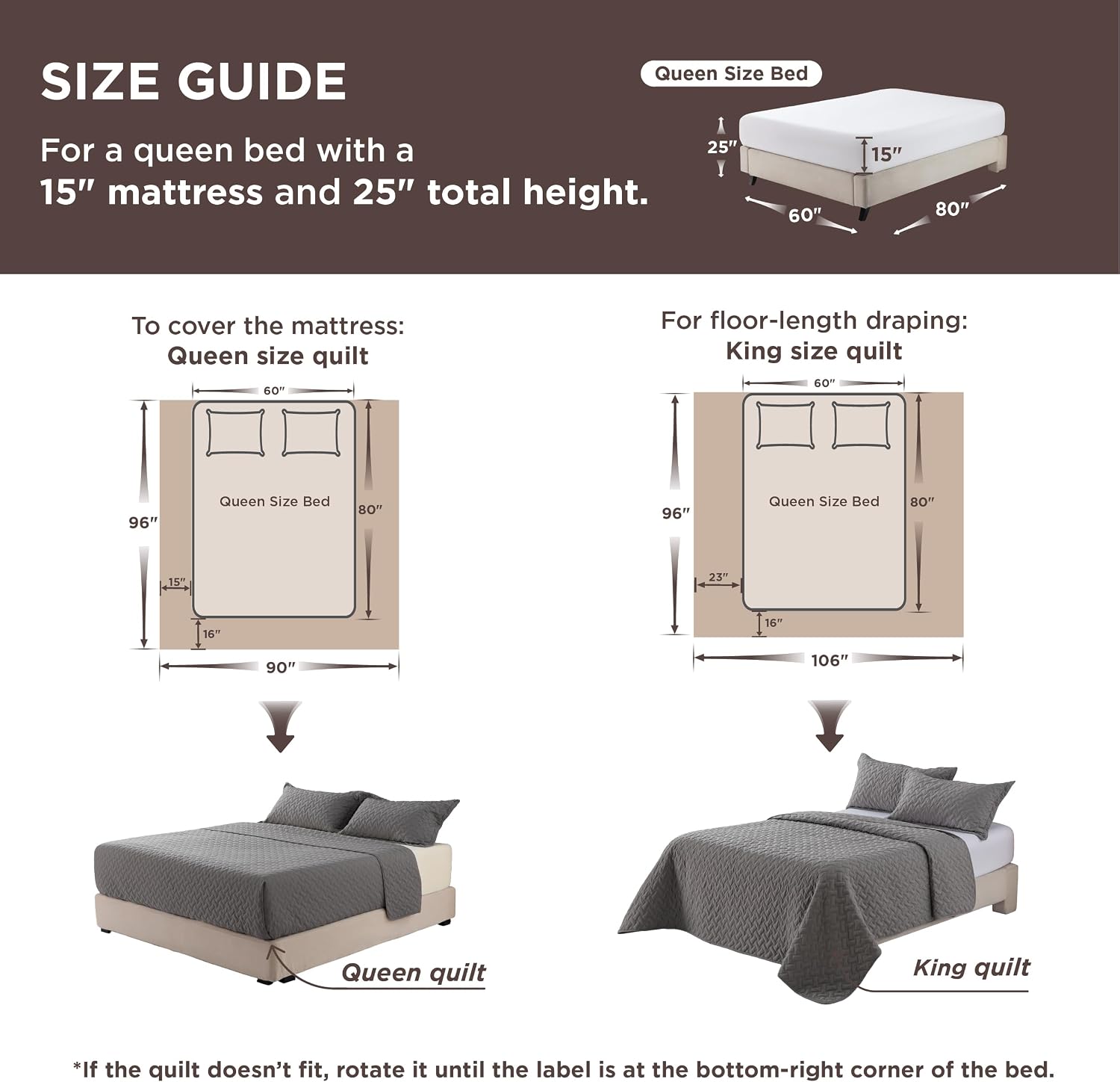 Bedsure Quilts Queen Size - Grey Bedspreads Queen Size with Basket Weave Pattern, Soft Quilt Bedding Set, Lightweight Comforter Set Coverlet for All Seasons with 2 Pillow Shams (90" x 96")