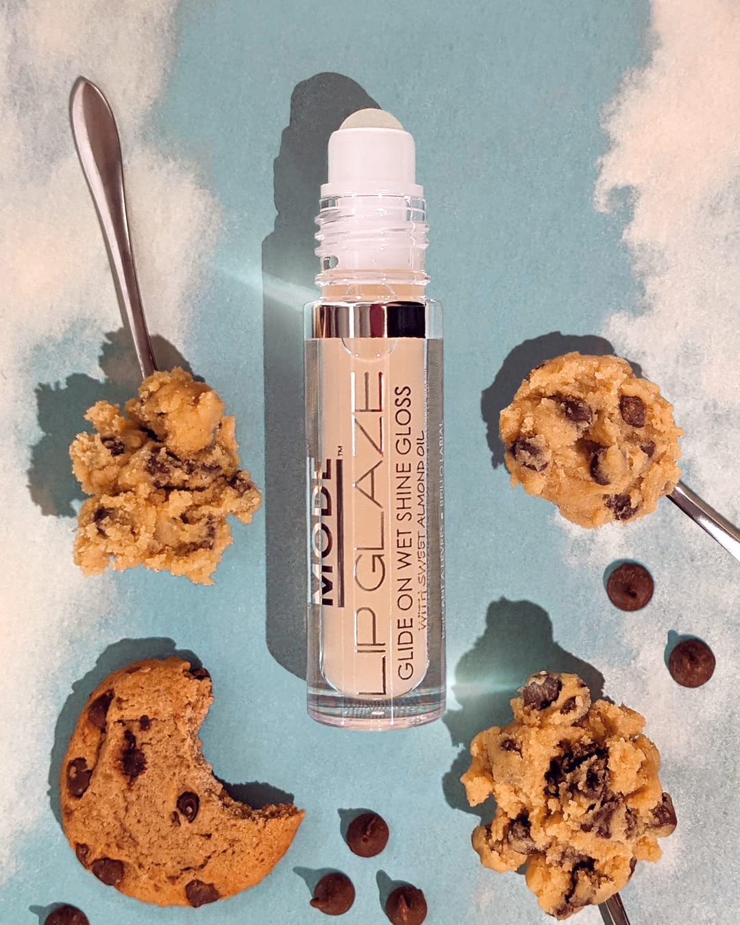 MODE Lip Glaze Cotton Candy Flavored Lip Gloss, Hydrating Sheer Wet Shine, Skincare Fruit Oils