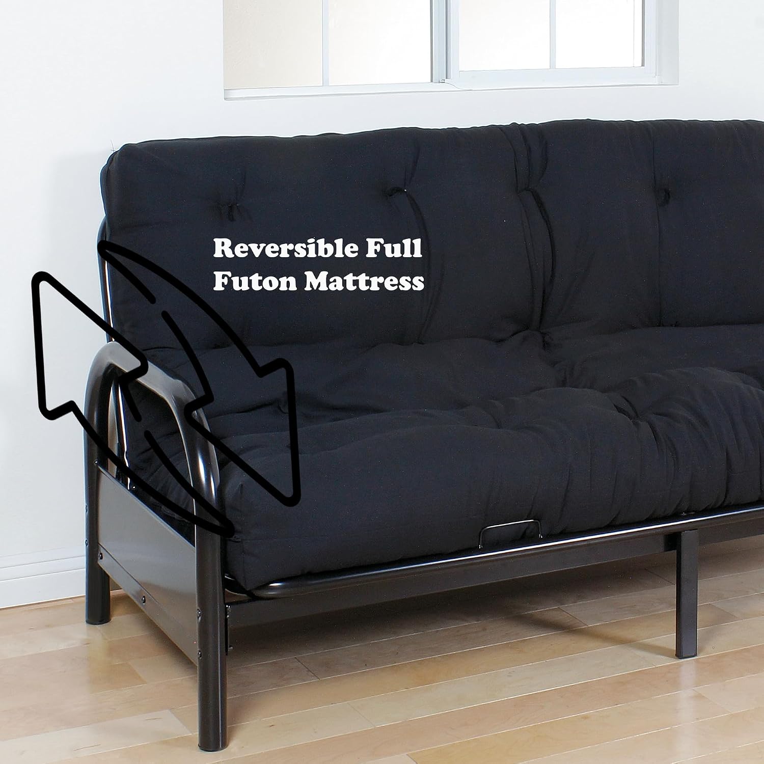 Acme Nabila Red and Black Full Futon Mattress