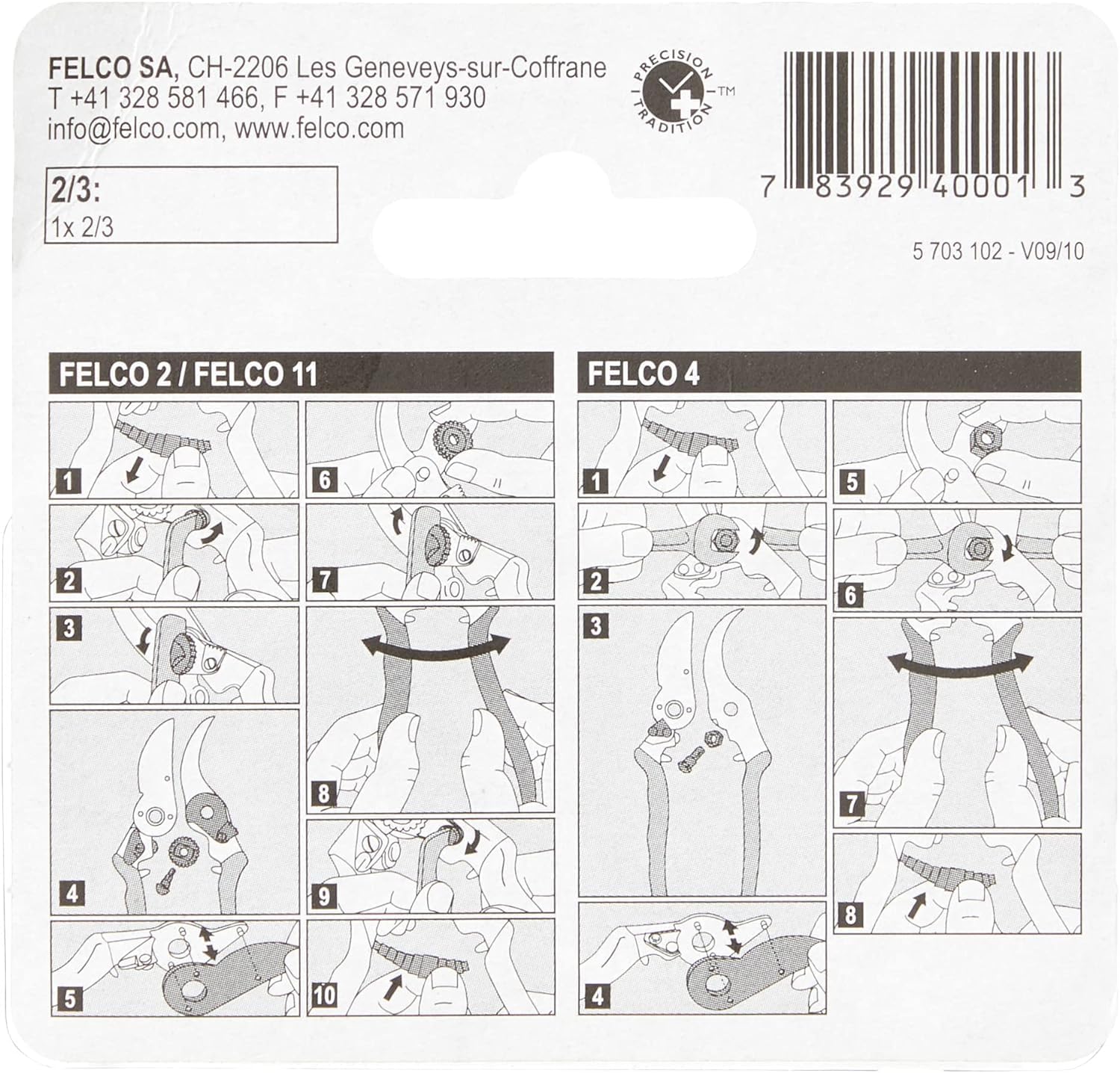 FELCO Pruner Replacement Blades for Models 2, 4