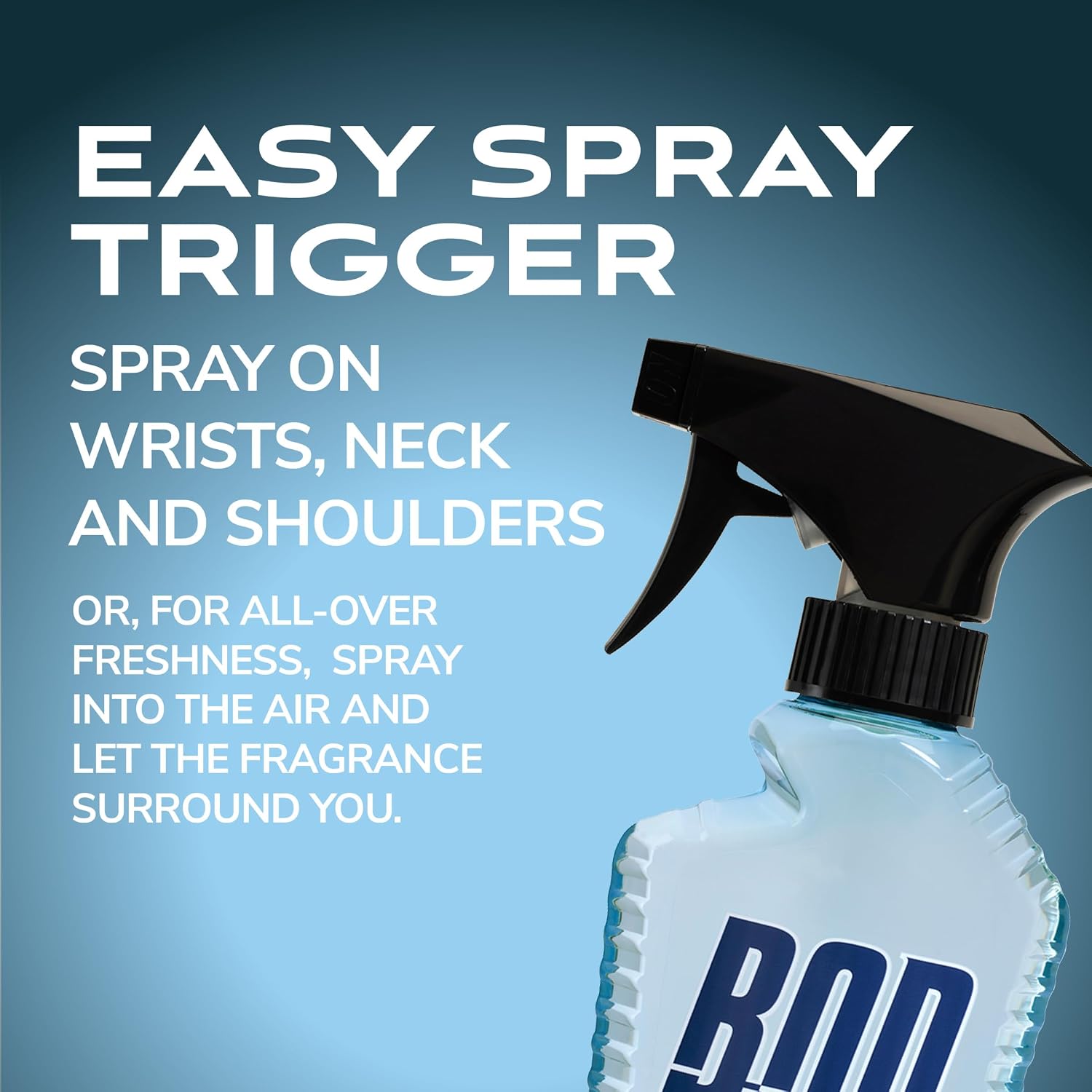 BOD man Fragrance Body Spray, Fresh Blue Musk, 8 fl oz