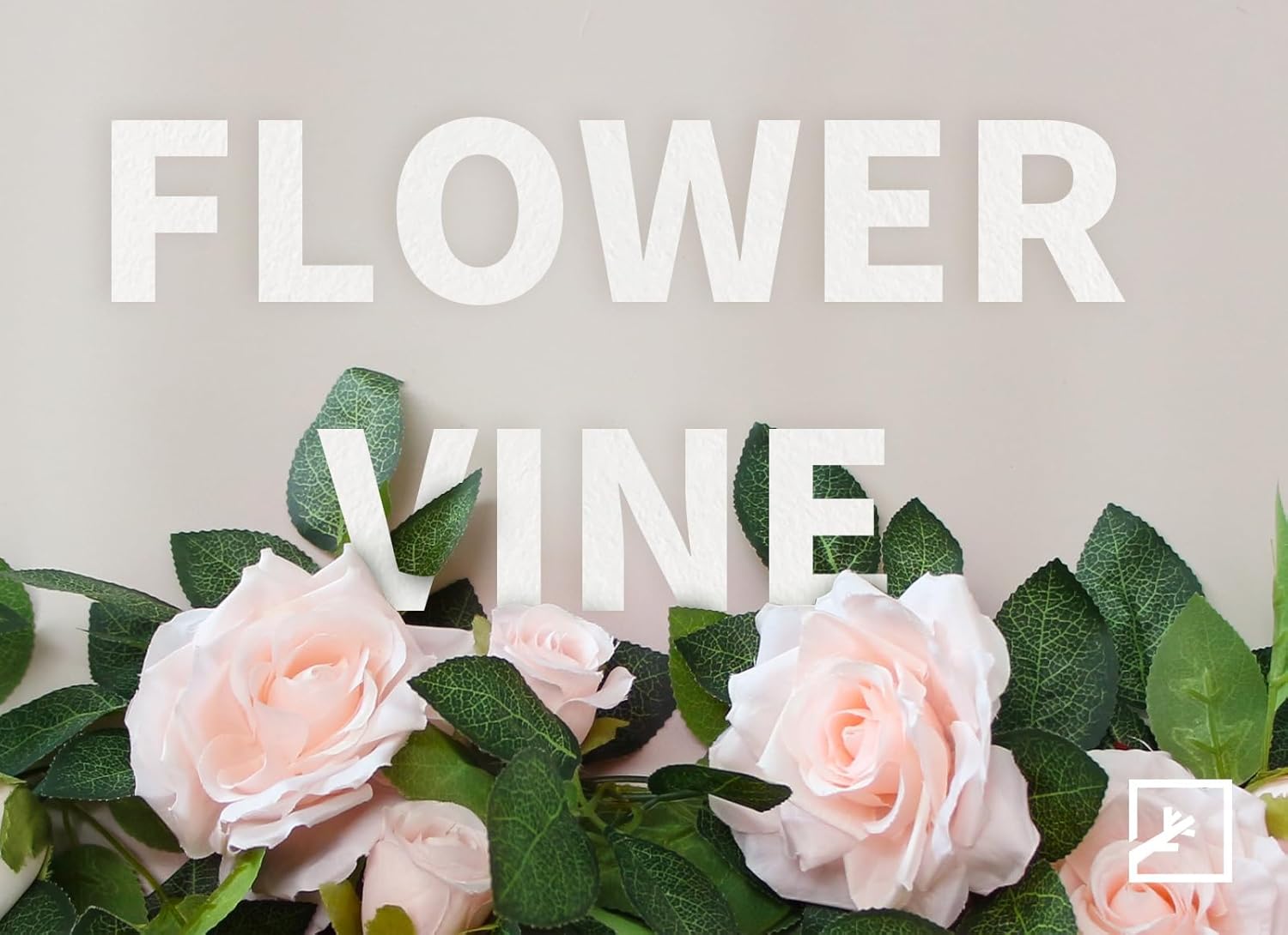 ZIFTY 5Pcs 34FT Flower Garland White Artificial Rose Vine Wedding Decor