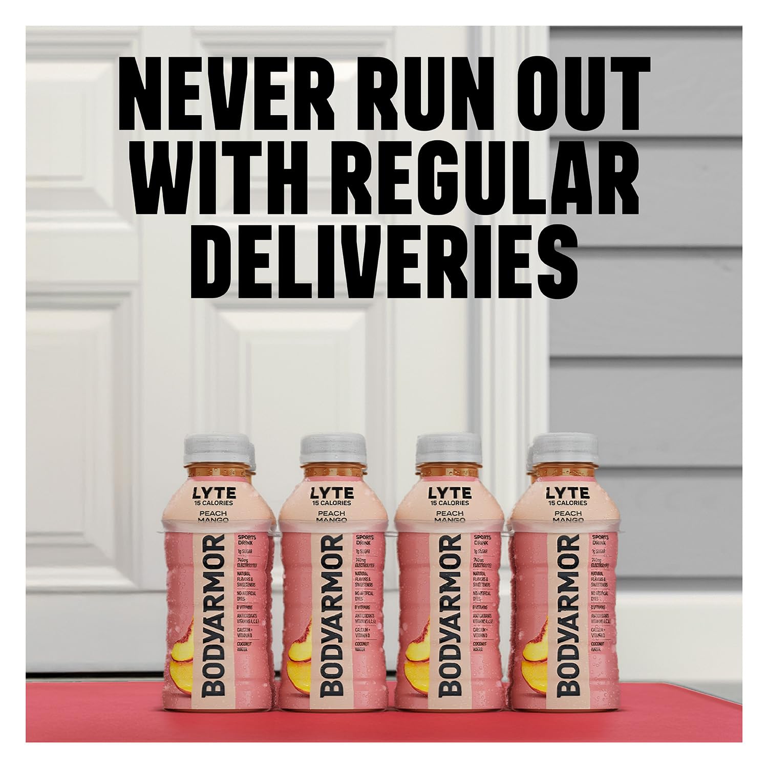 BODYARMOR LYTE Sports Drink, Peach Mango Electrolyte Drink, 12 Oz (8 Pk)