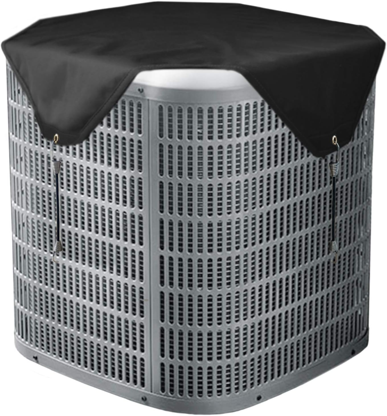 Qualward Air Conditioner Covers for Outside Units, AC Cover for Outdoor Central Unit Top Heavy Duty Water-Resistant Fits Up to 36 x 36 Inch, Black