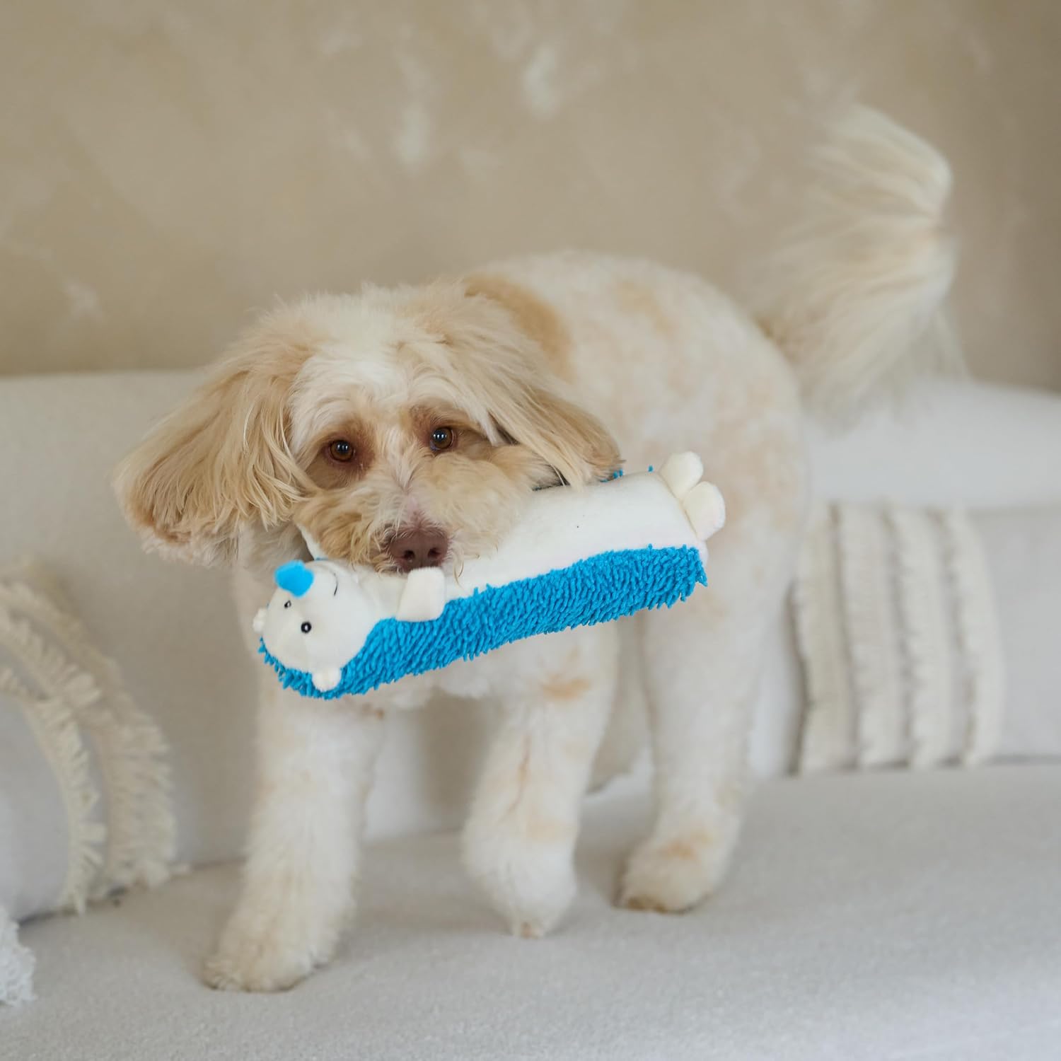 SPOT Gigglers Hedgehog Dog Toy, 12-Inch Plush Toy with Built-in Giggle Sound, Textured Body for Sensory Play, Durable Design for Moderate Chewers