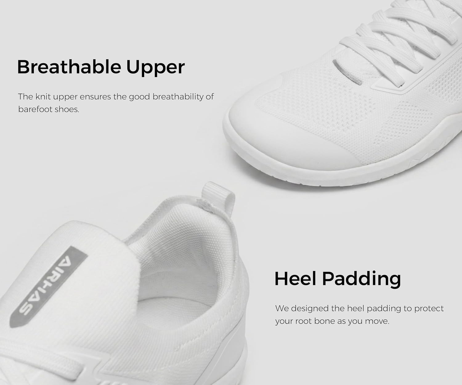 Men's Barefoot Shoes Zero Drop Minimalist Sneakers with Anatomical Toe Box | Breathable, Stretchy, Flat for Gym, Workout, Lifting, Training