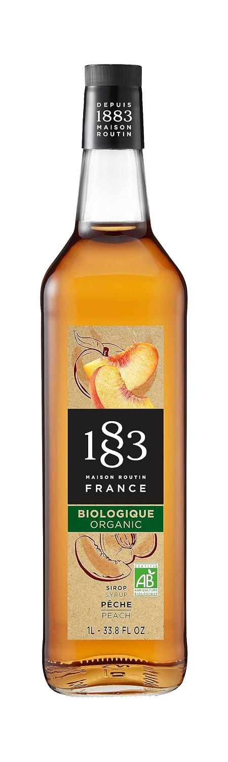 1883 Maple Syrup for Drinks, Made in France, 1 Liter Glass Bottle