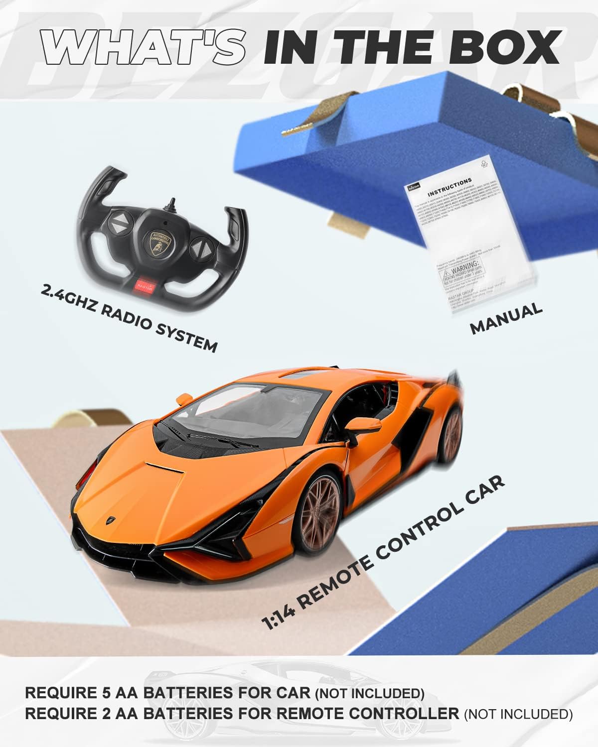 BEZGAR 1:24 Ferrari Remote Control Car Licensed FXX-K EVO