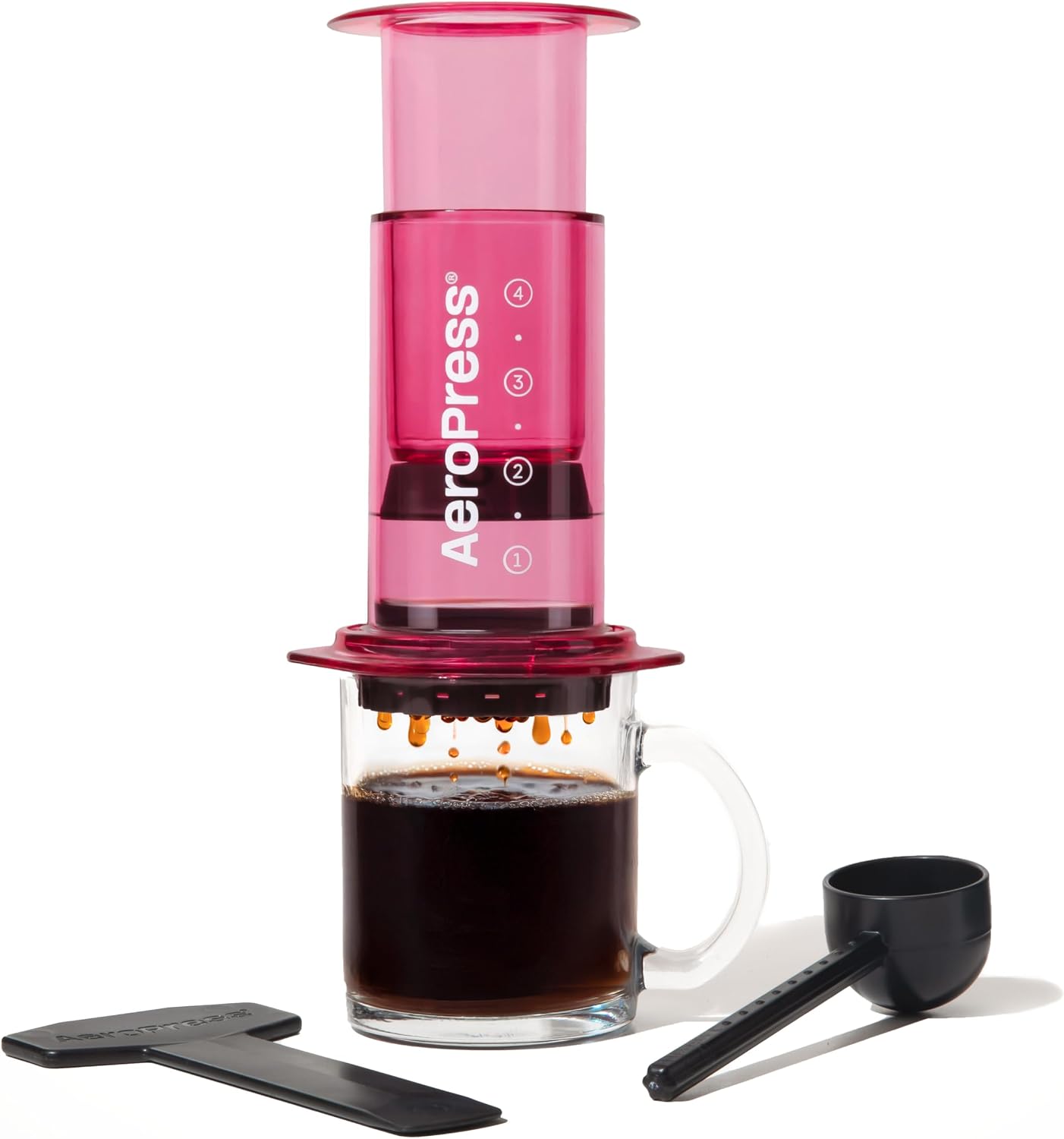 AeroPress Original Coffee Press, French Press, Pour-Over & Espresso Style | All-in-One Manual Coffee Maker, 2-Minute Brew, Less Bitterness, More Flavor, Portable, Travel & Camping